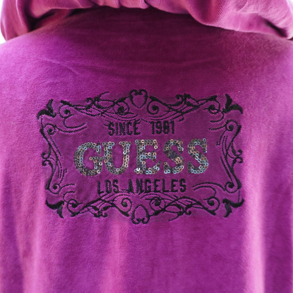 Sudadera con Capucha Guess para Mujer Usada - Púrpura, XL