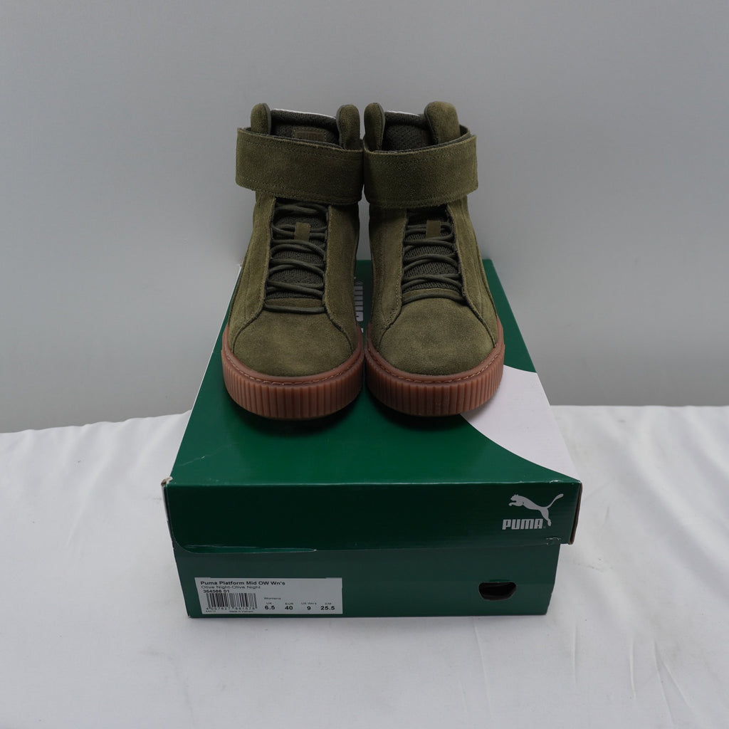 Zapatillas Puma para Mujeres Usadas - Verde, Talla 40