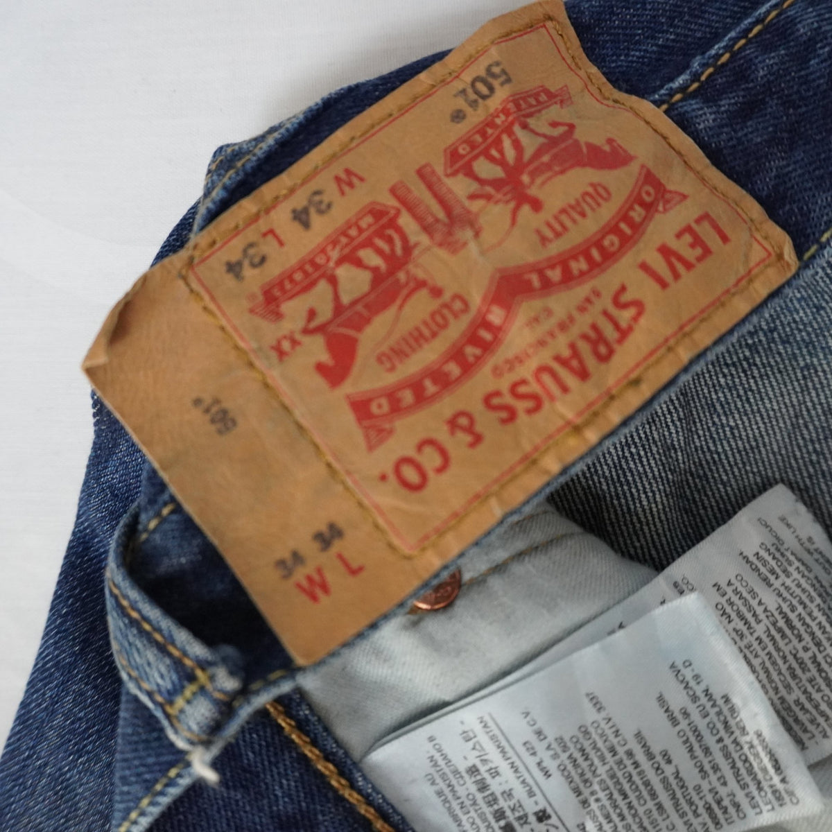 Vaqueros Levi's para Hombre Usados - Azul, Grande (L)