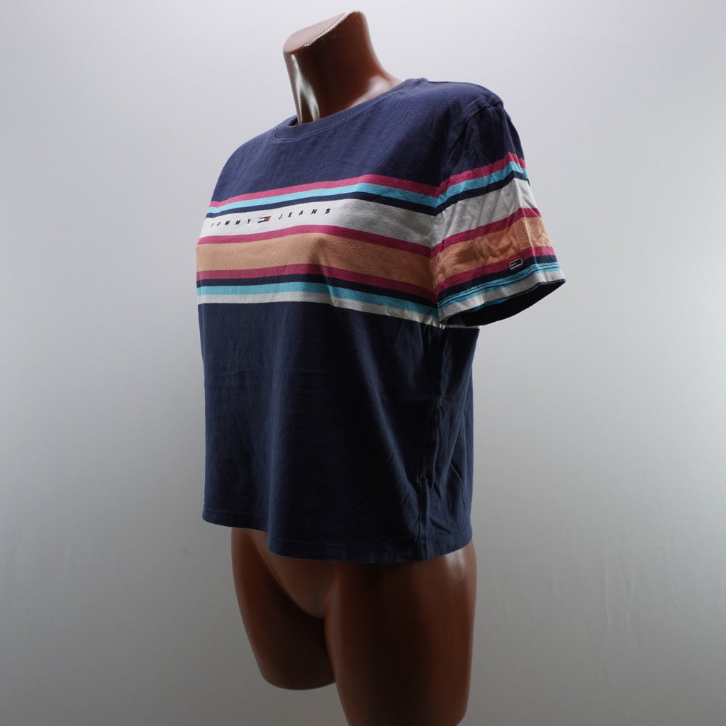 Camiseta de Manga Corta Tommy Hilfiger para Mujer Usada - Azul, M
