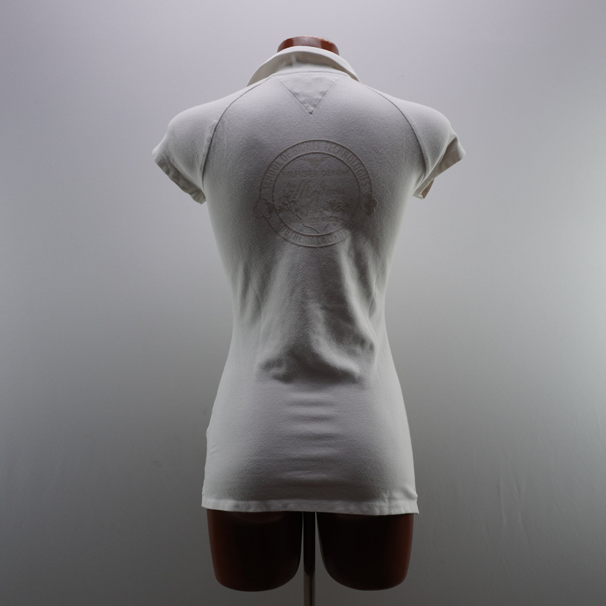 Camiseta de Manga Corta Tommy Hilfiger para Mujer Usada - Blanco, S