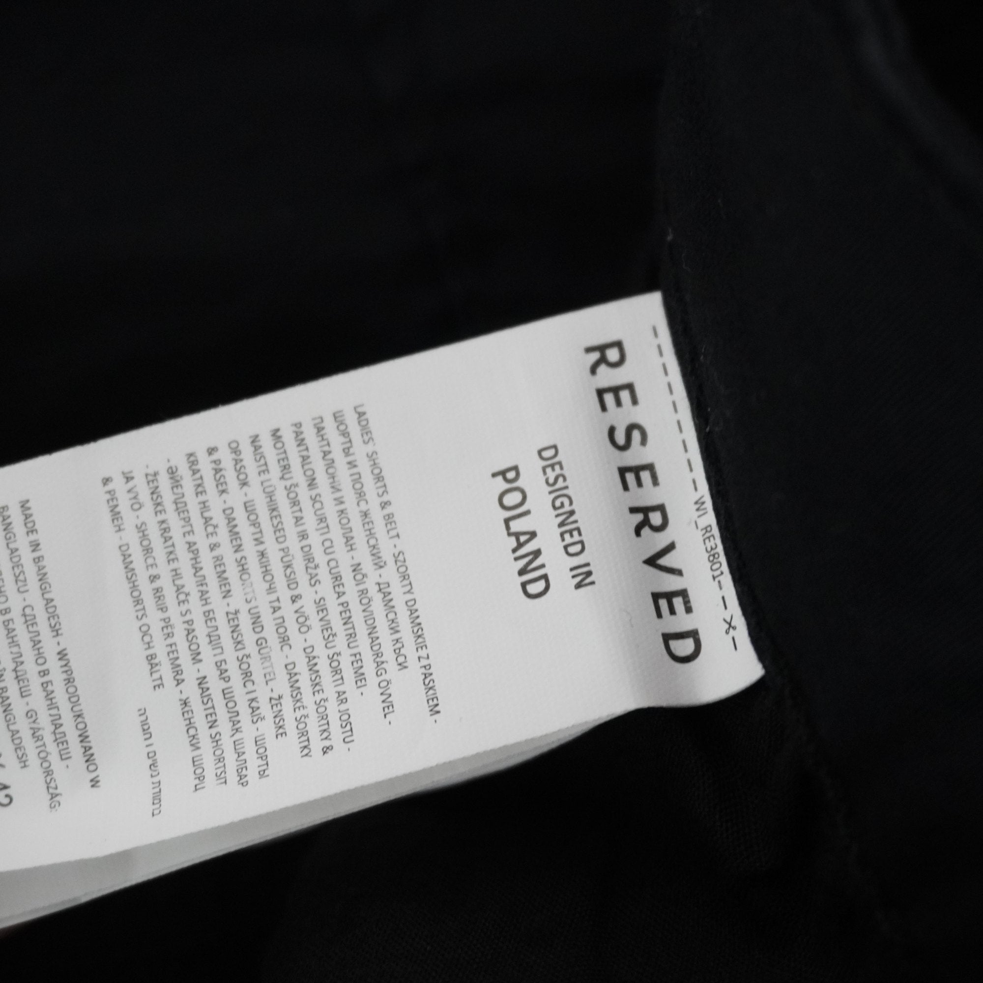 Pantalones Cortos Vaqueros Reserved para Mujer Usados - Negro, XL