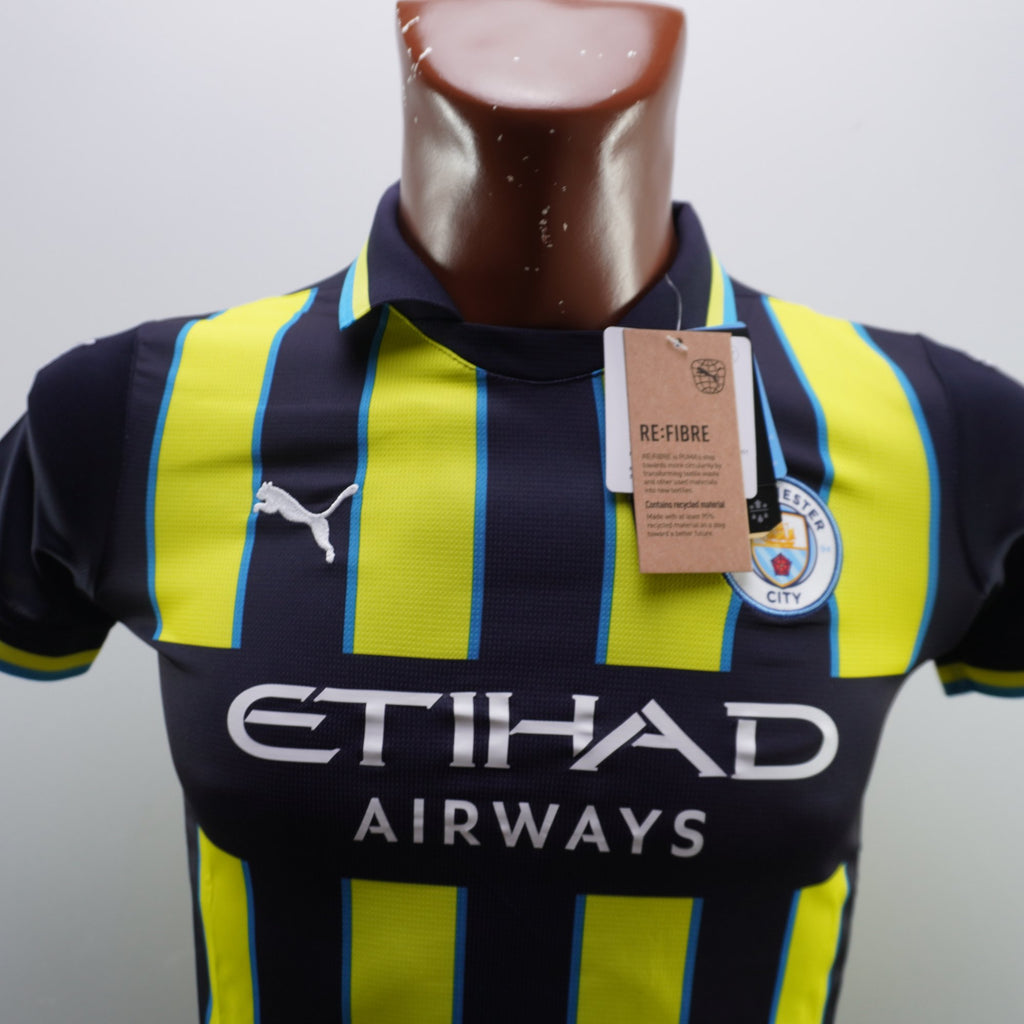 Camiseta de Manga Corta Puma Manchester para Niños Usada - Negra, Talla 152