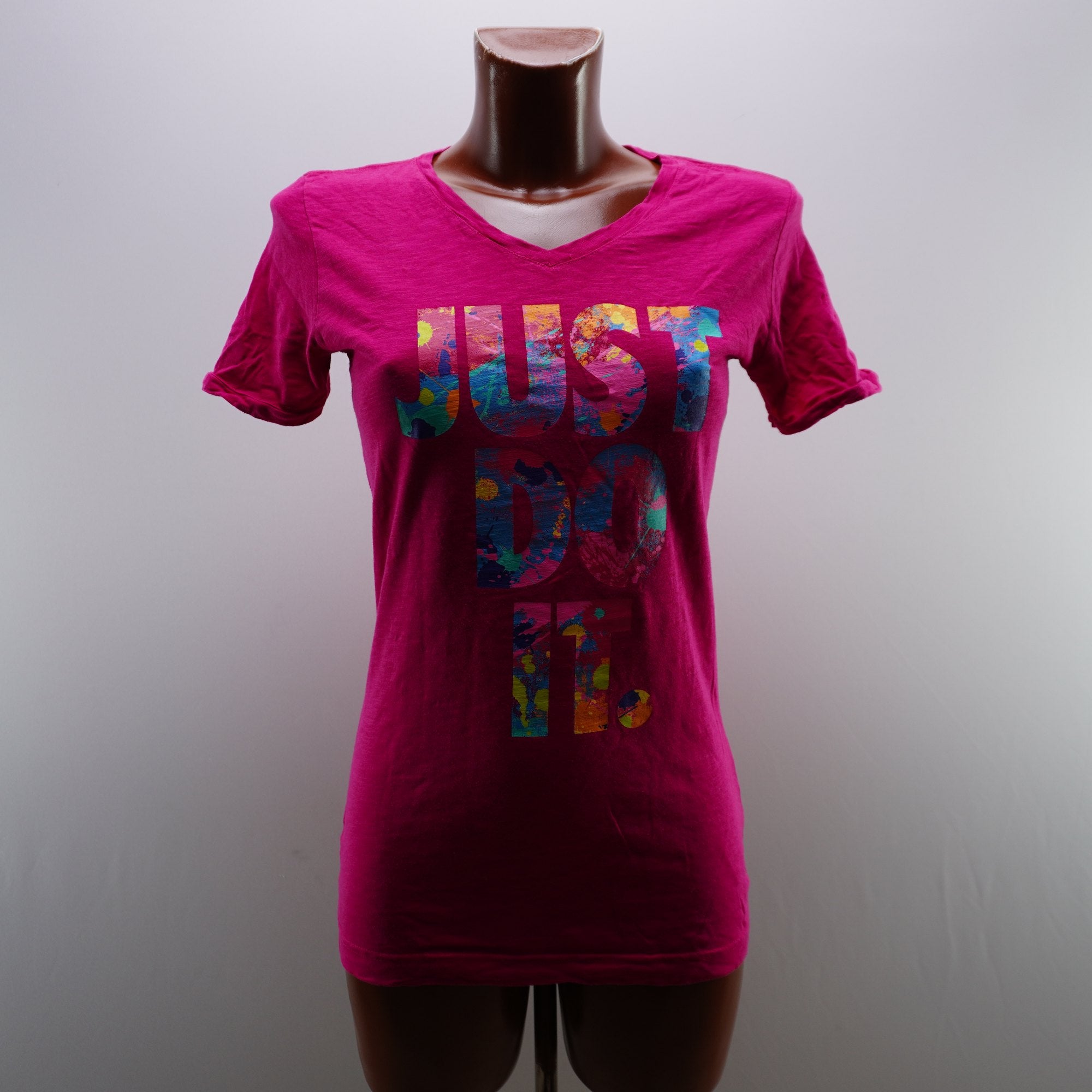 Camiseta Nike para Mujer Usada - Rosa, M