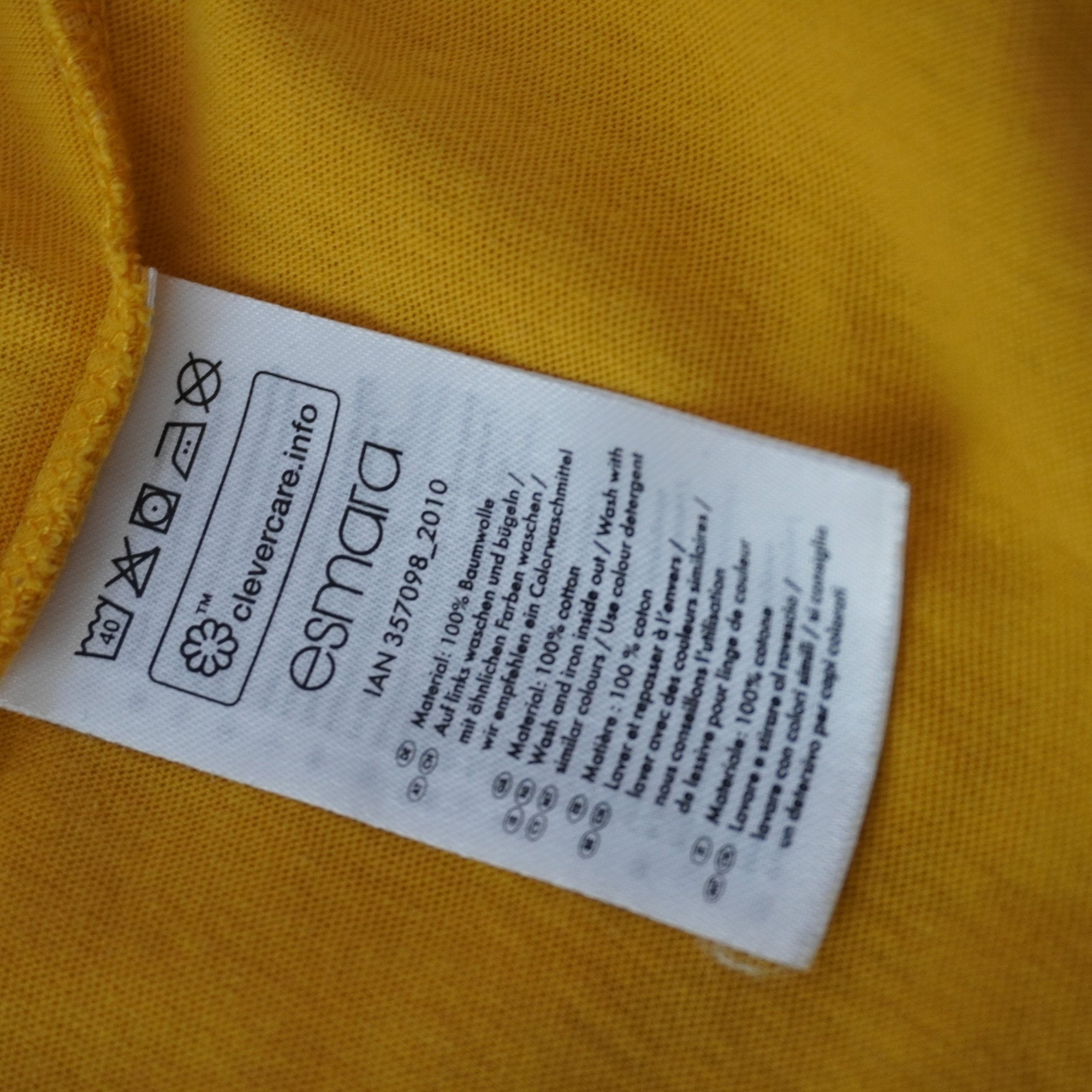Camiseta Esmara para Mujer Usada - Amarillo, L