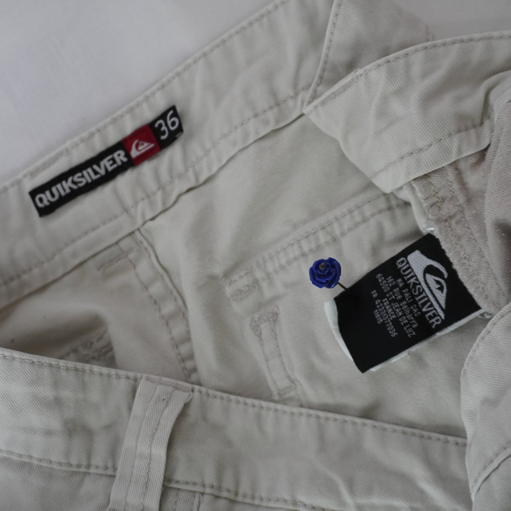 Pantalones Cortos Cargo Quiksilver para Hombre Usados - Beige, XL