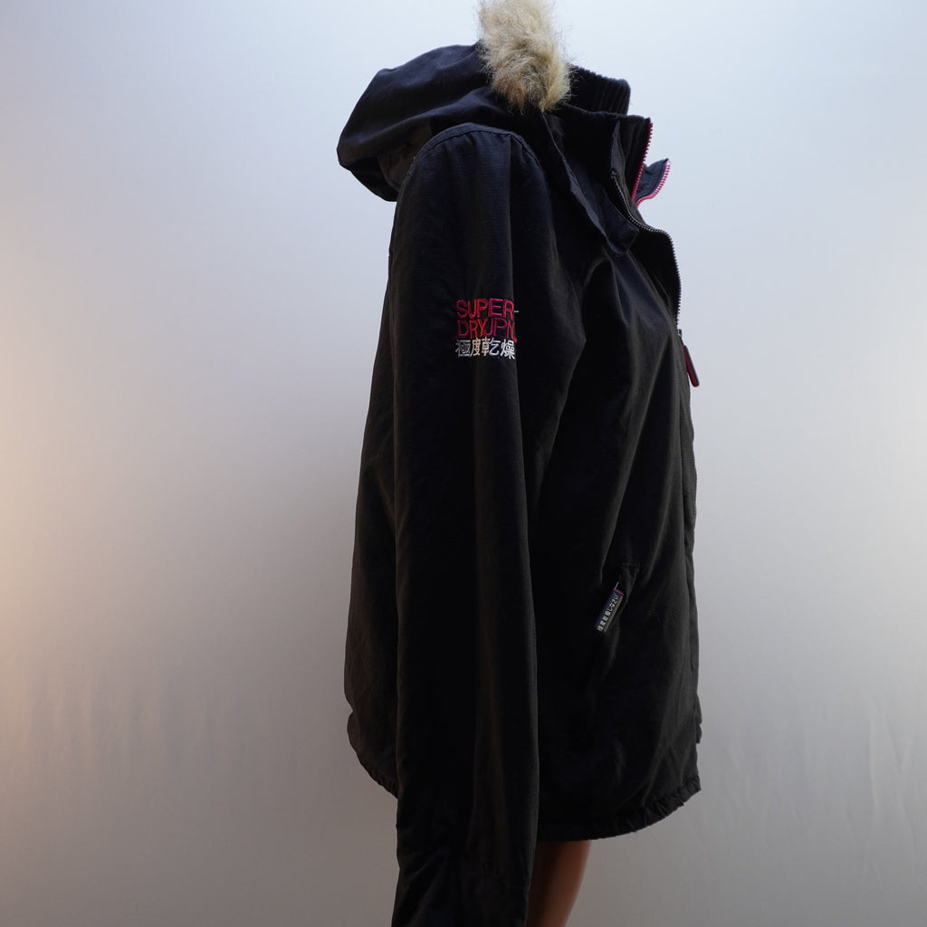 Parka Superdry para Mujer Usada - Negra, XL