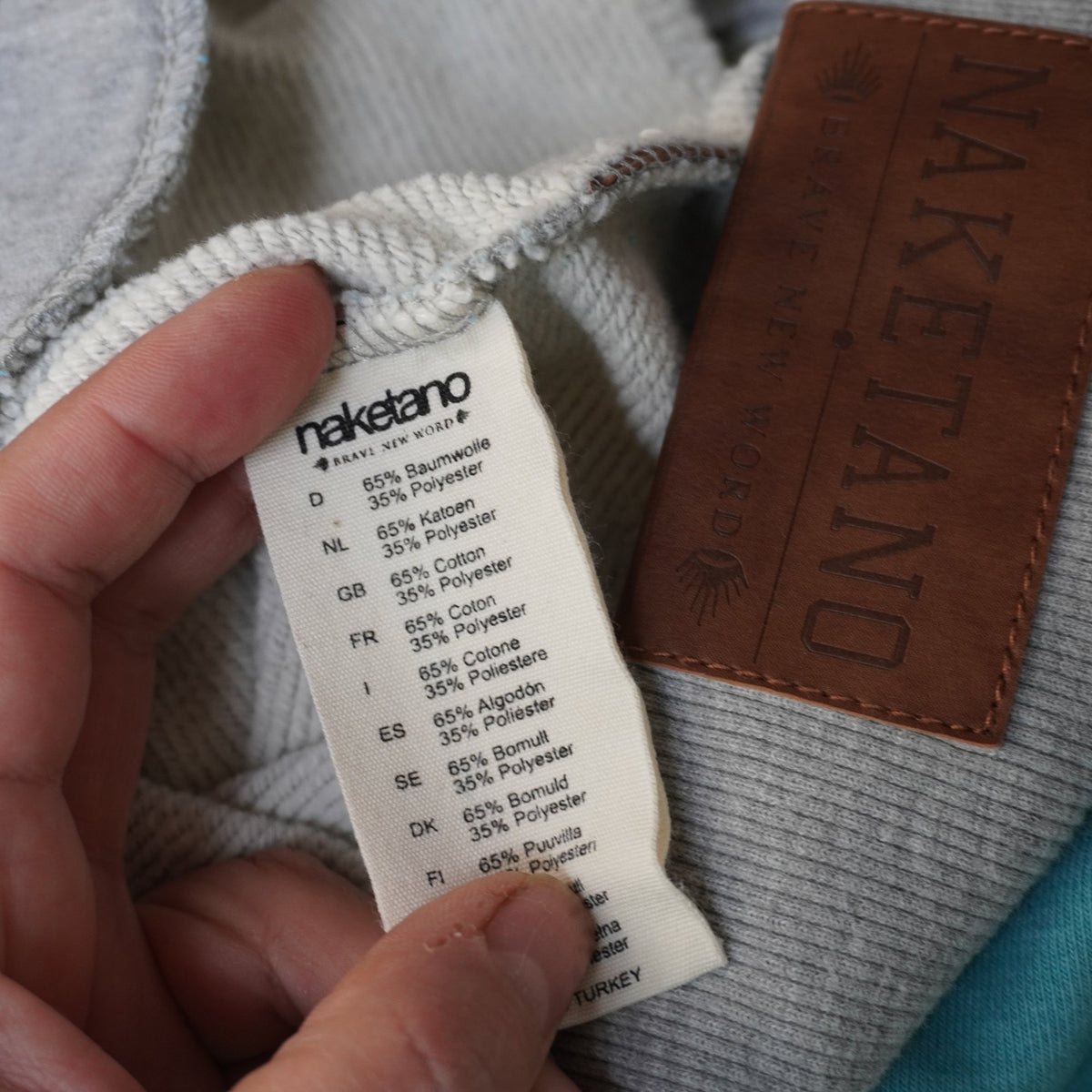 Sudadera con Capucha Naketano para Mujer Usada - Gris, M