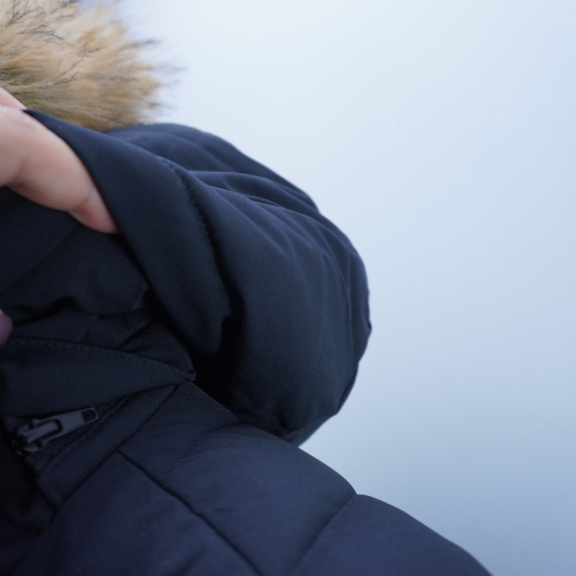 Parka Pioneer Camp para Mujer Nueva con Etiquetas - Negra, S