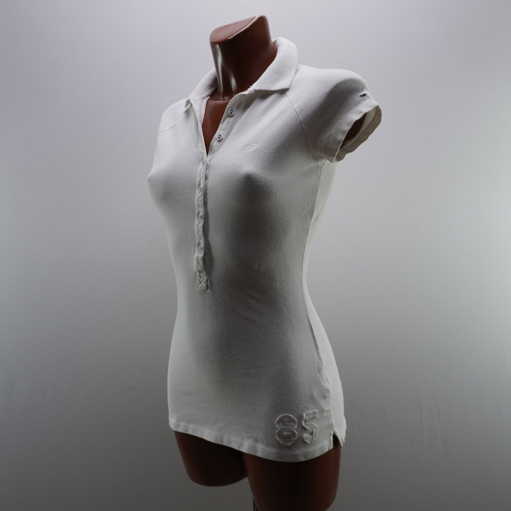 Camiseta de Manga Corta Tommy Hilfiger para Mujer Usada - Blanco, S
