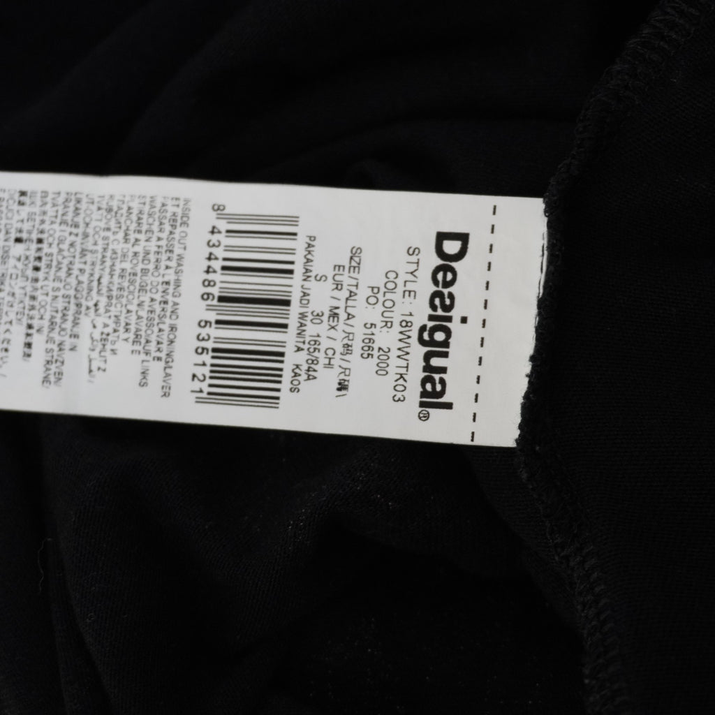 Camiseta Desigual para Mujer Usada - Negra, S