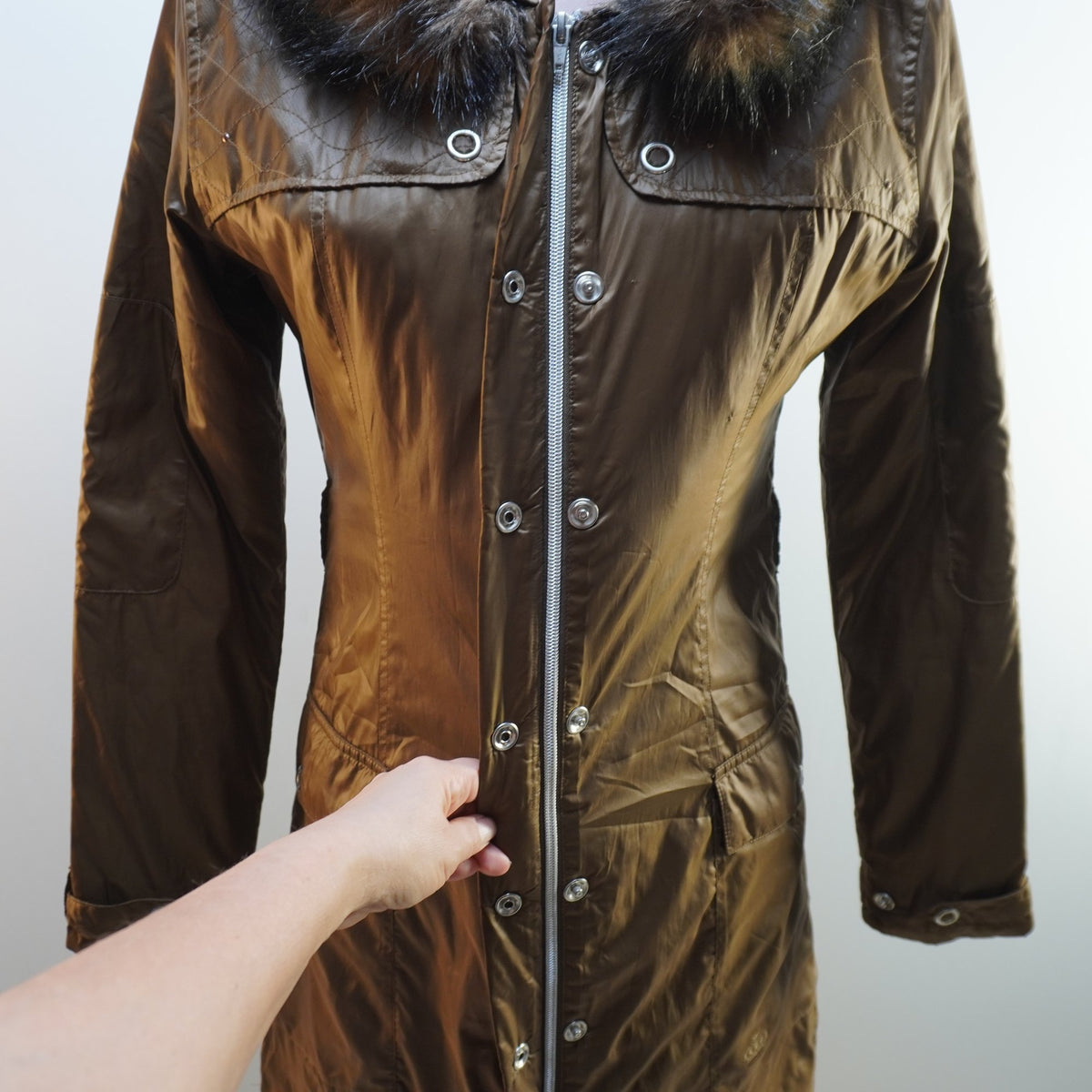 Parka Adidas para Mujer Usada - Verde, S