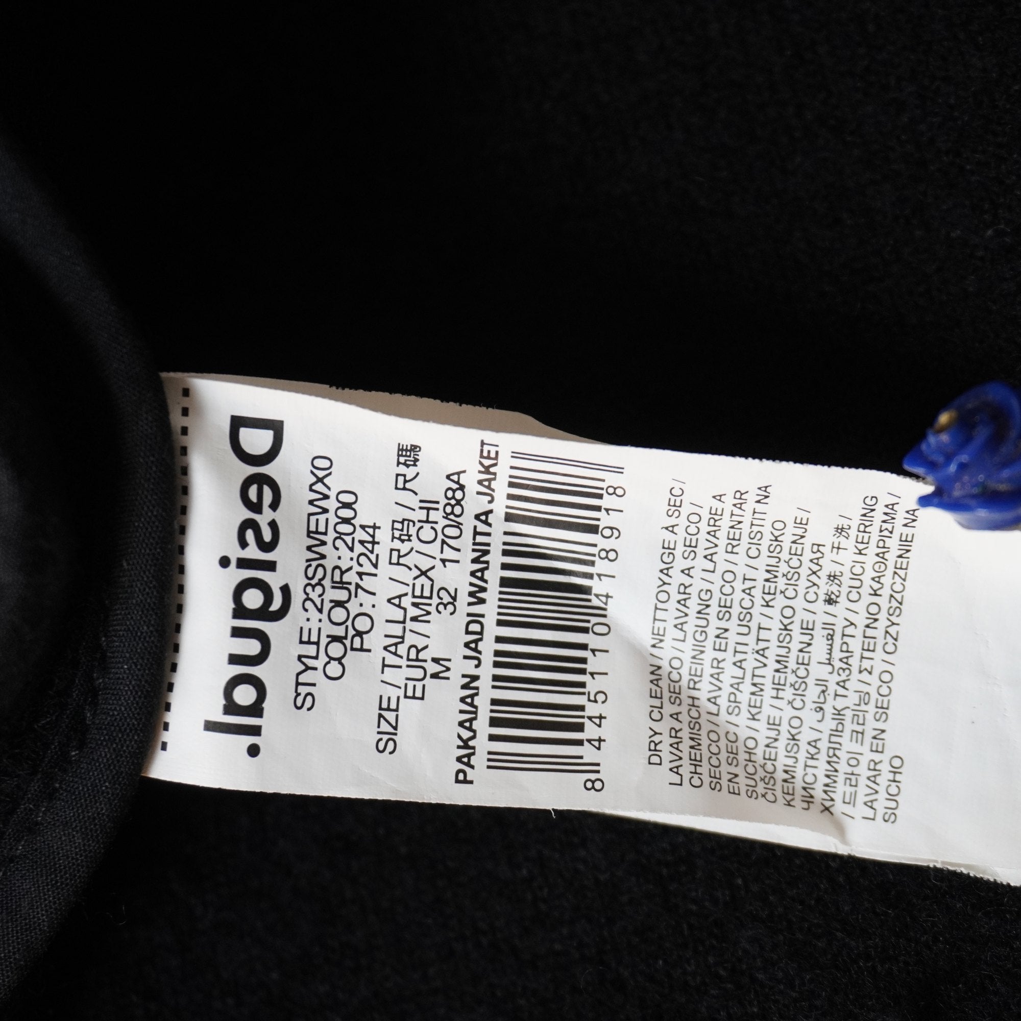 Sobretodo Desigual para Mujer Usado - Negro, M