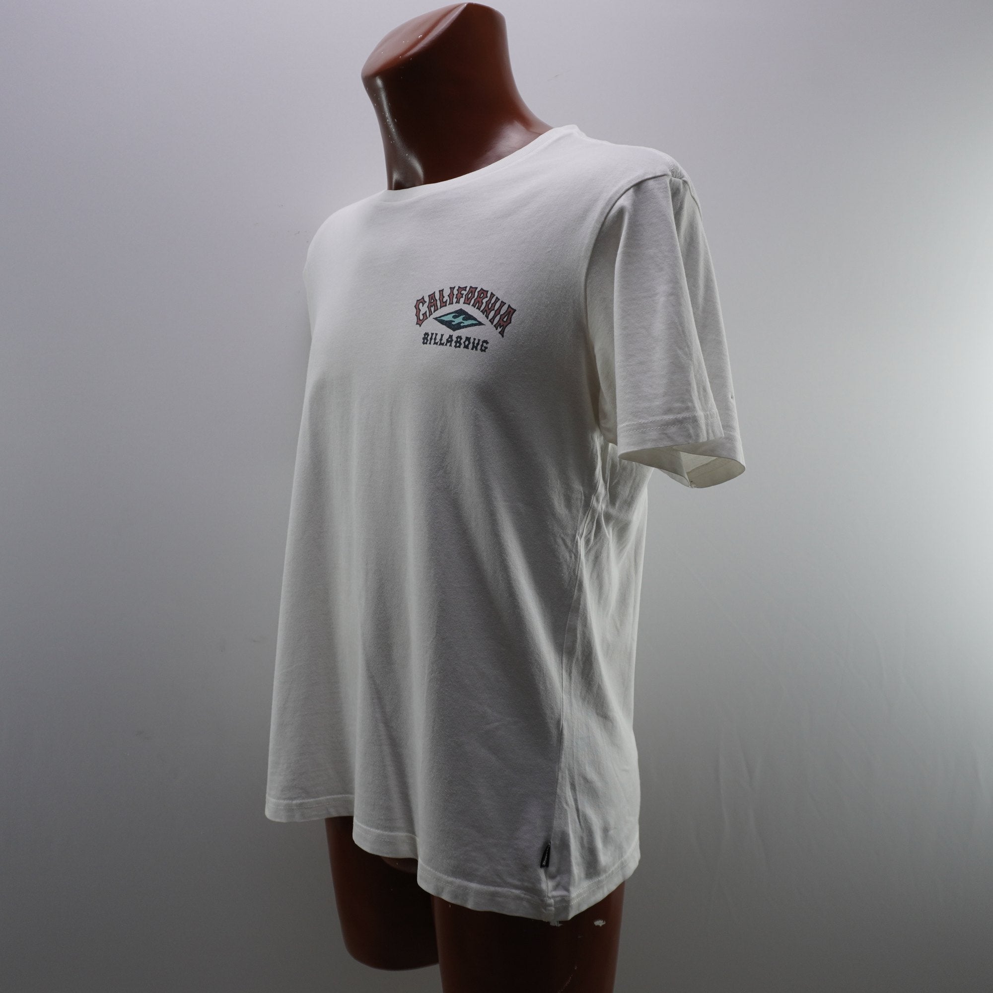 Camiseta de Manga Corta Billabong para Hombre Usada - Blanca, M