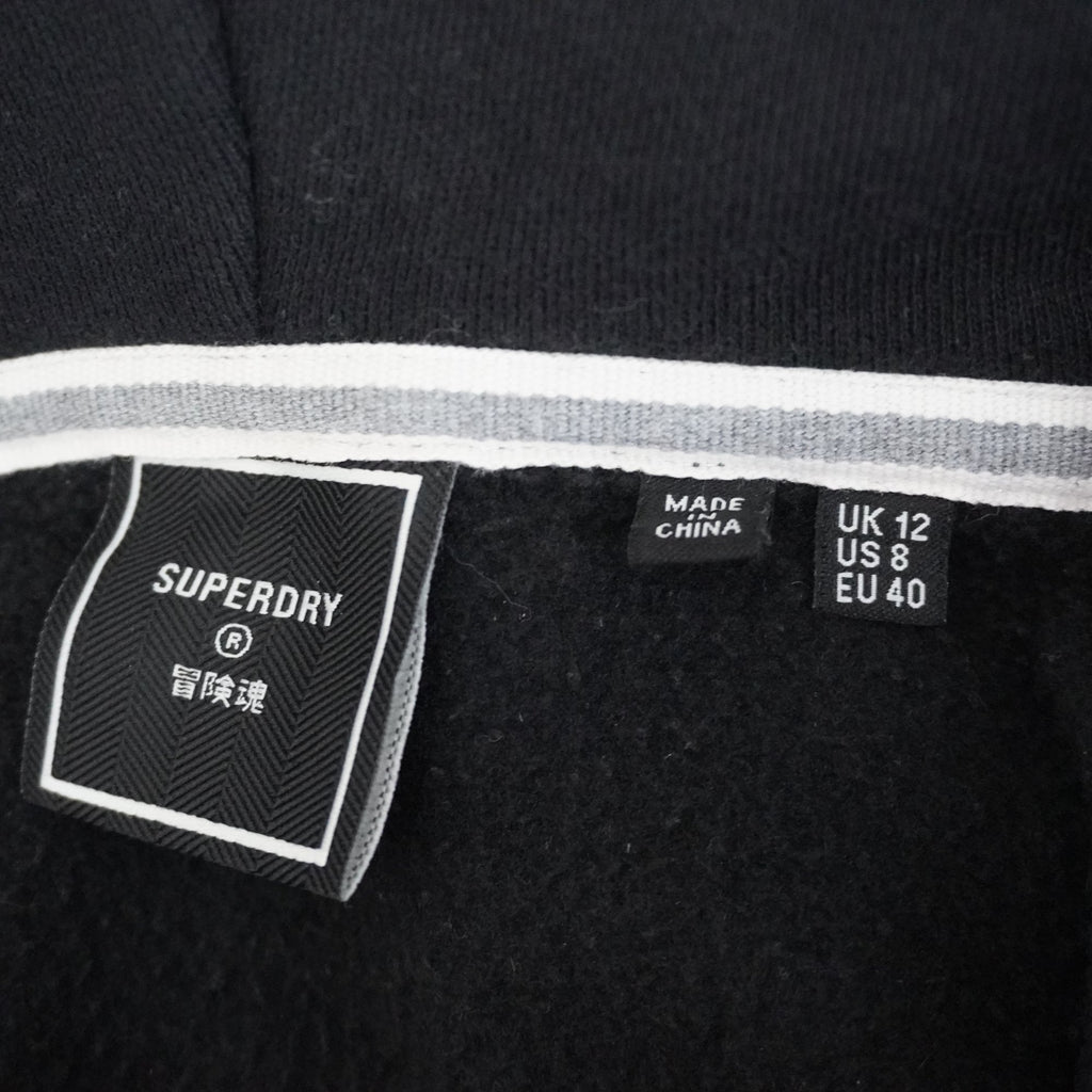 Sudadera con Capucha Superdry para Mujer Usada - Negra, L