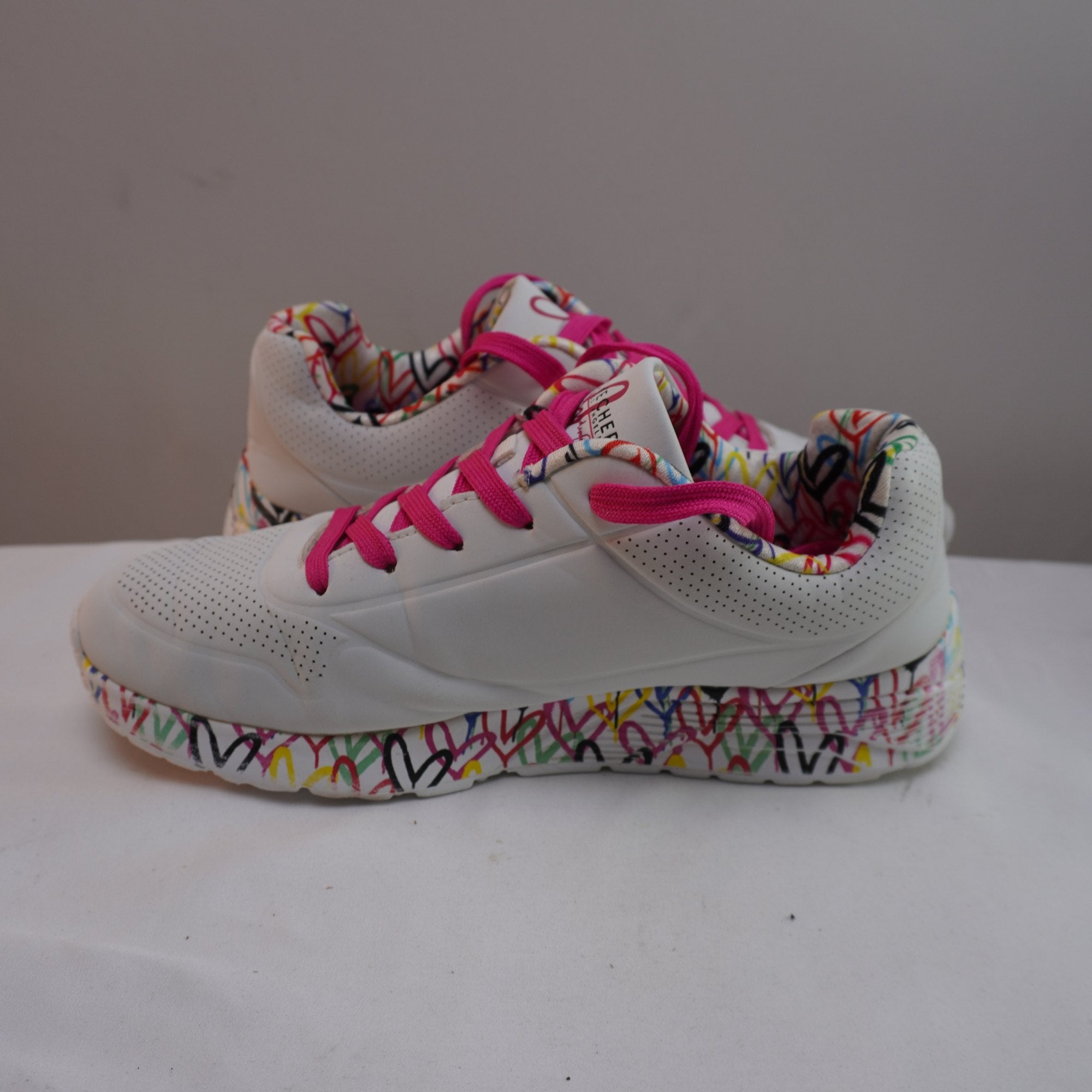 Zapatillas Skechers para Mujer Usadas - Blancas, Talla 39