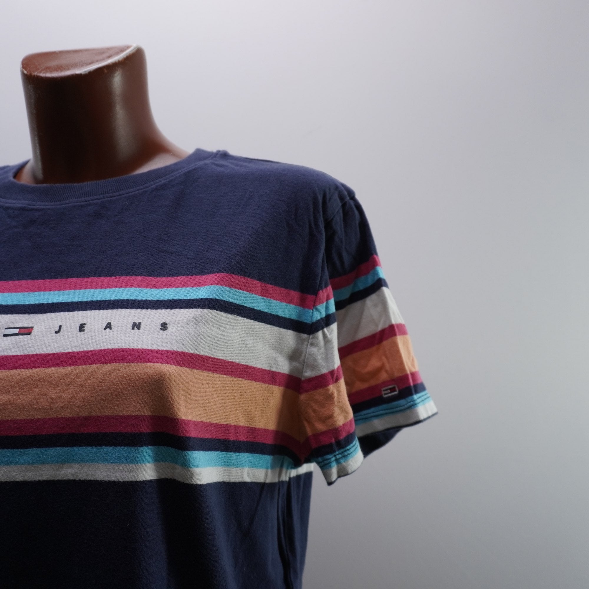 Camiseta de Manga Corta Tommy Hilfiger para Mujer Usada - Azul, M