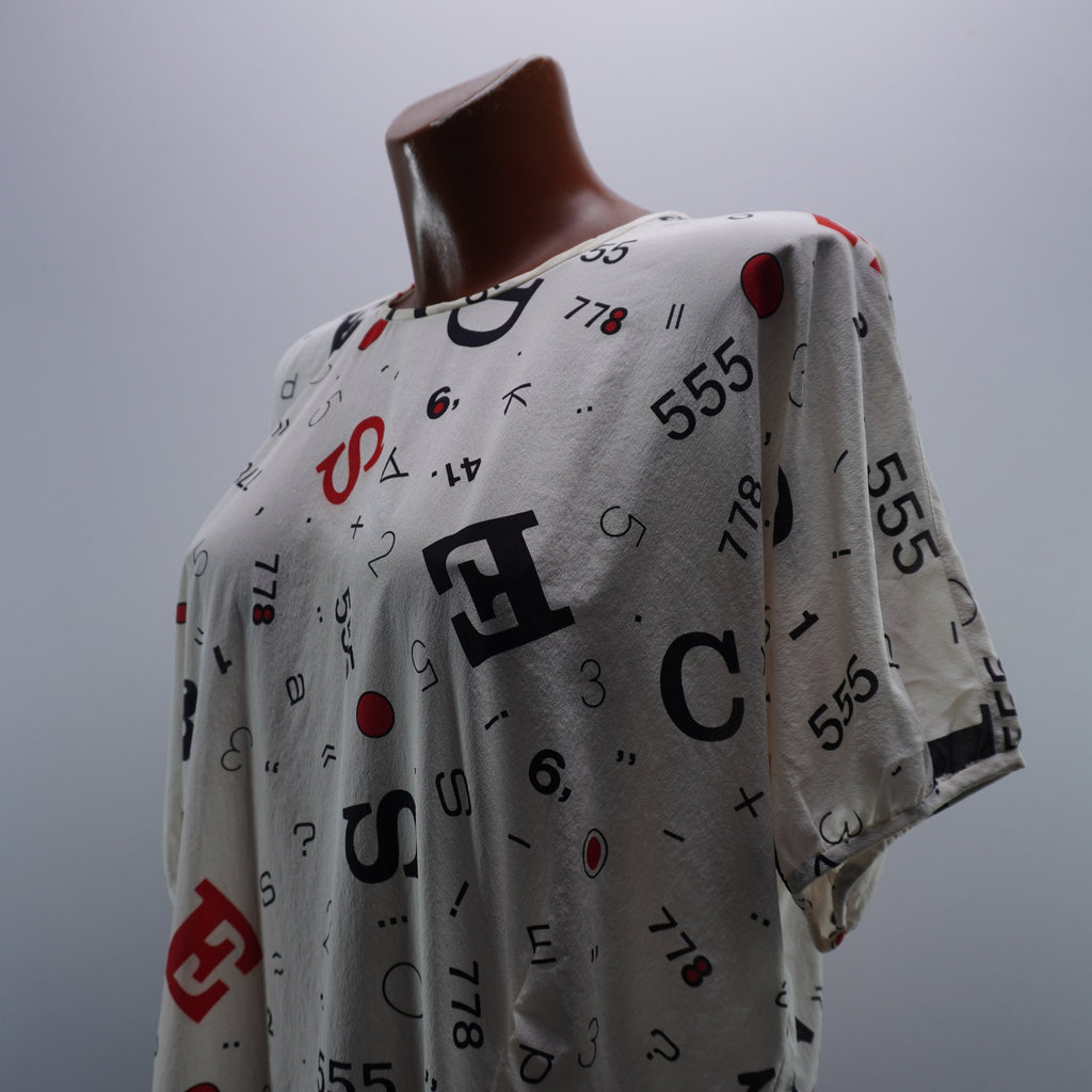 Camiseta de Manga Corta Escada para Mujer Usada - Blanco, L