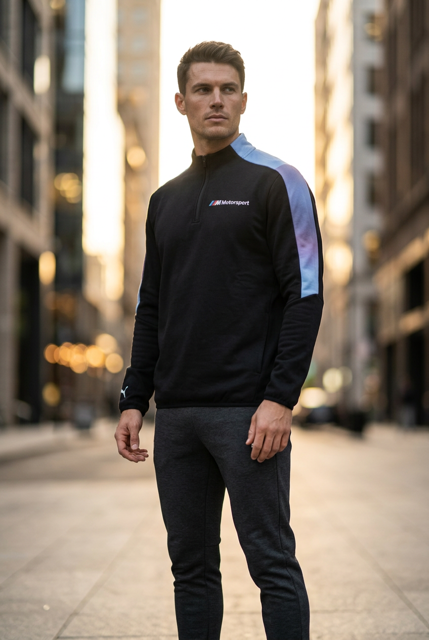Gebrauchter BMW-Pullover für Herren – Marineblau, L