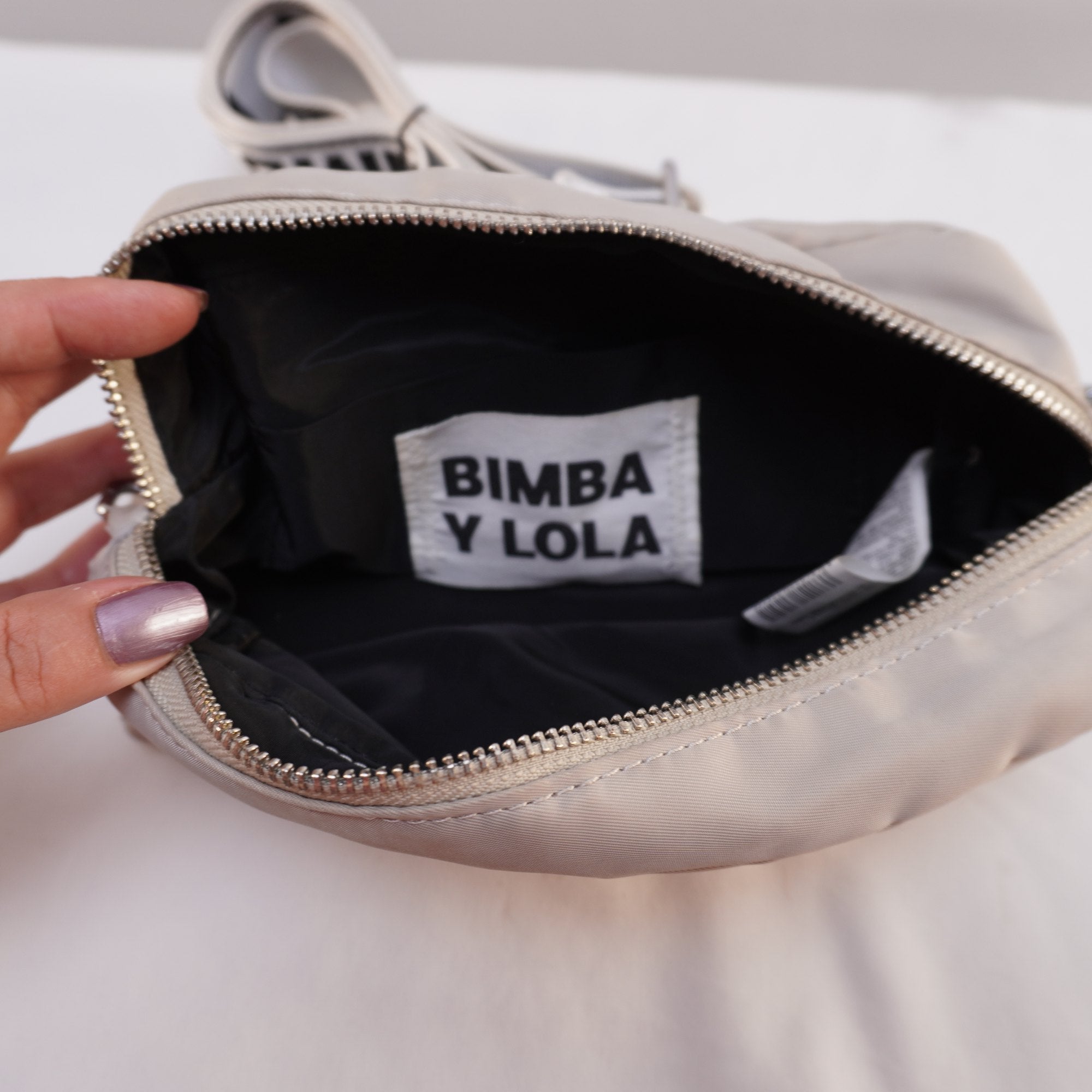Bolso Baguette Bimba y Lola para Mujer Usado - Beige