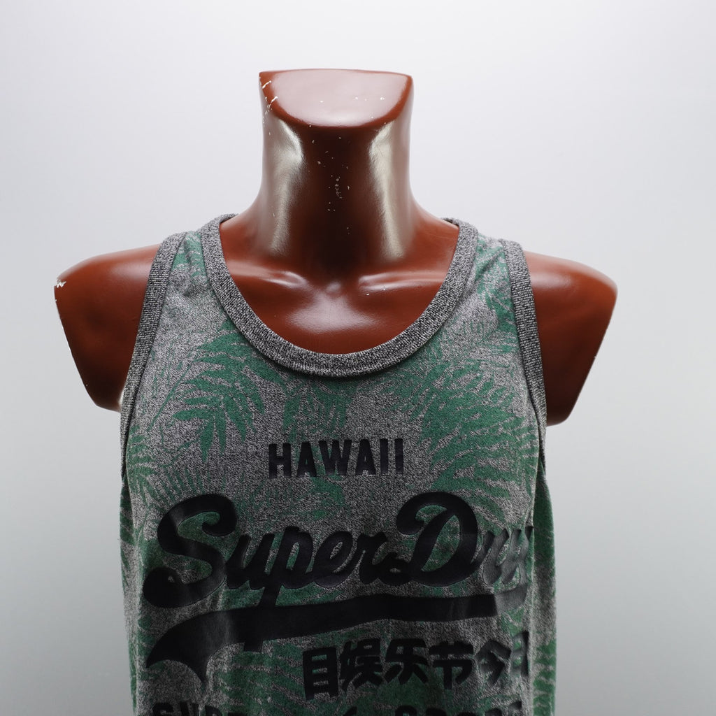 Camiseta de Manga Corta Superdry para Hombre Usada - Verde, XXL