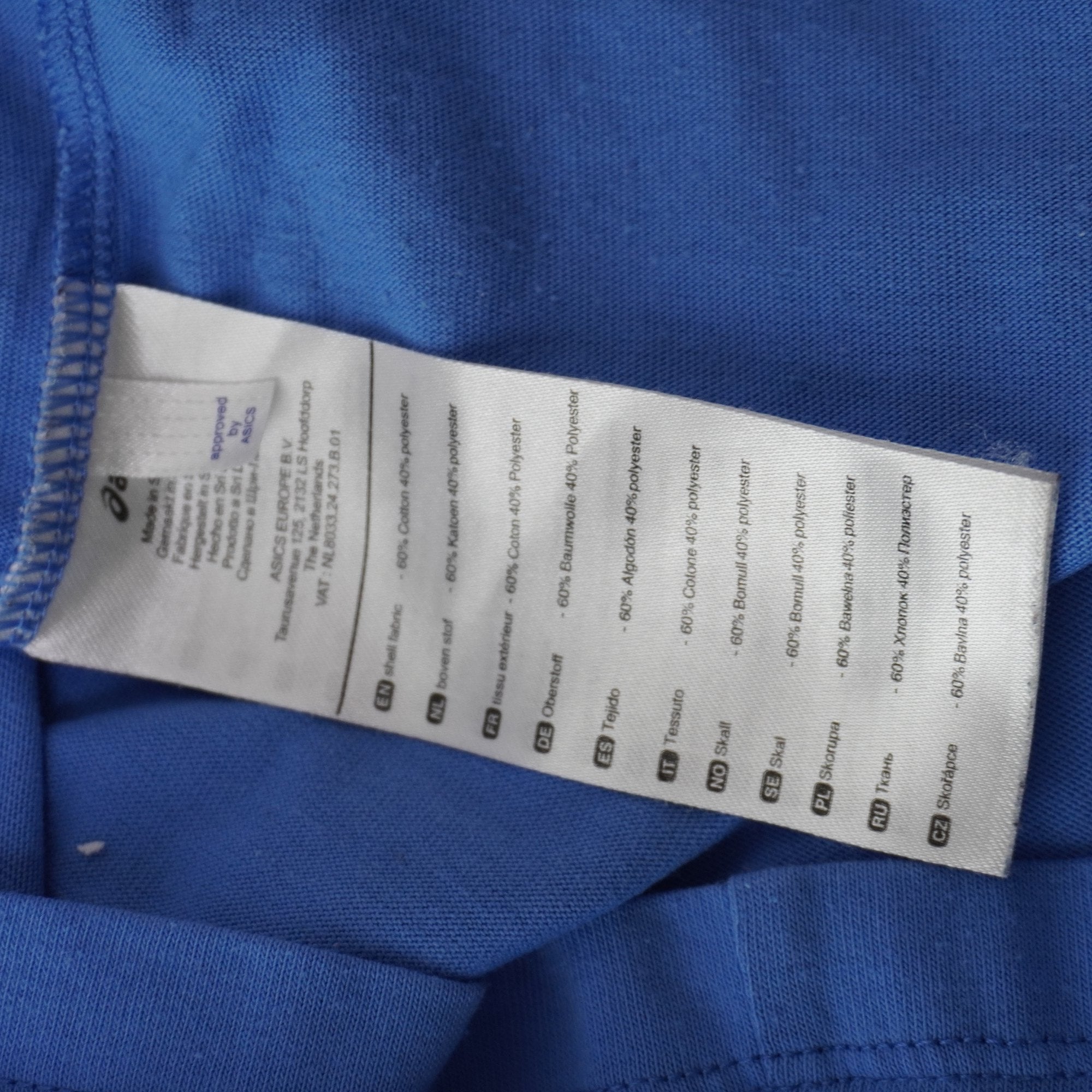 Camiseta Asics para Mujer Usada - Azul, M