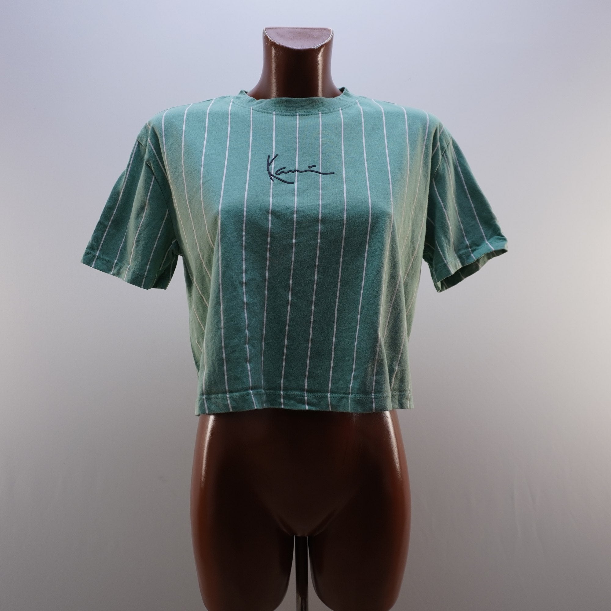 Camiseta de Manga Corta Karl Kani para Mujer Usada - Verde, M