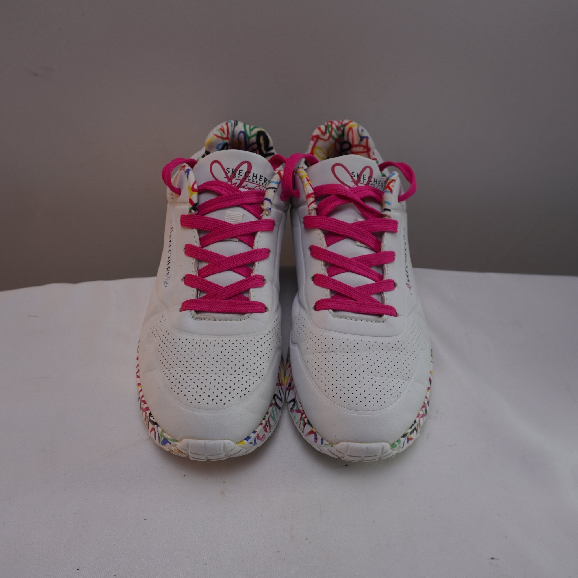 Zapatillas Skechers para Mujer Usadas - Blancas, Talla 39