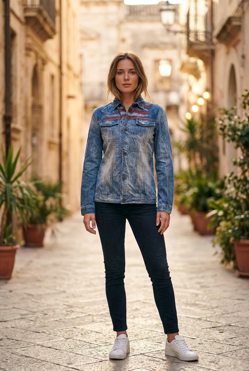 Giacca di Jeans da Donna Cootcat Usata - Blu, S