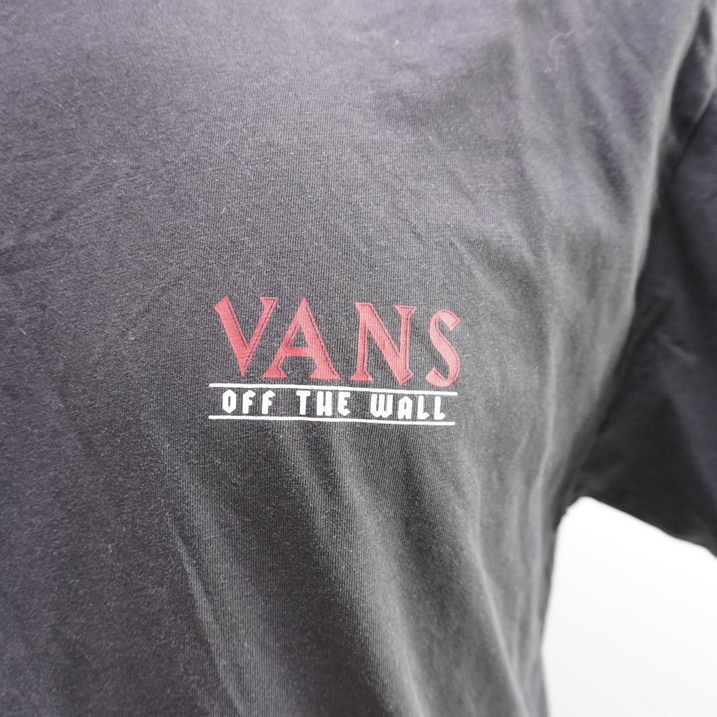 Camiseta de Manga Corta Vans para Hombre Usada - Negra, L