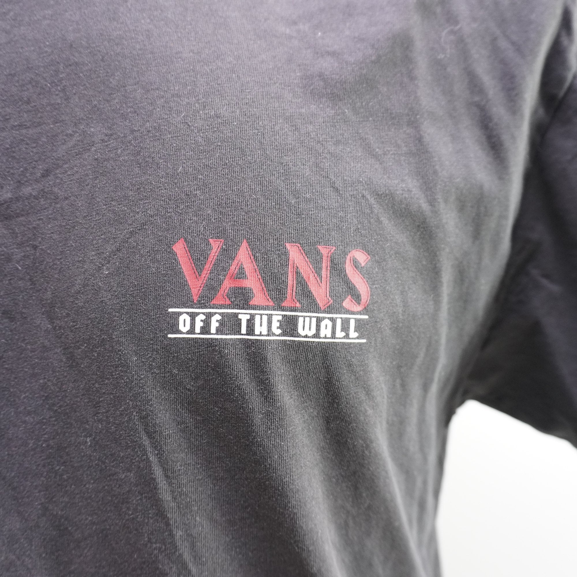 Camiseta de Manga Corta Vans para Hombre Usada - Negra, L