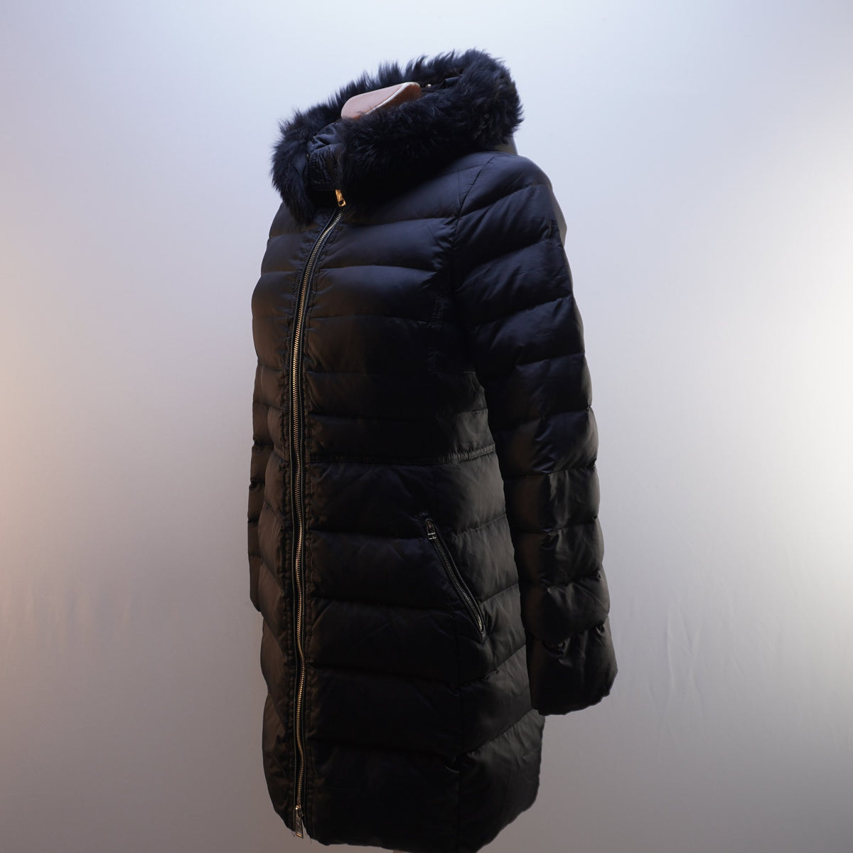 Parka Massimo Dutti para Mujer Usada - Negra, Pequeño (S)