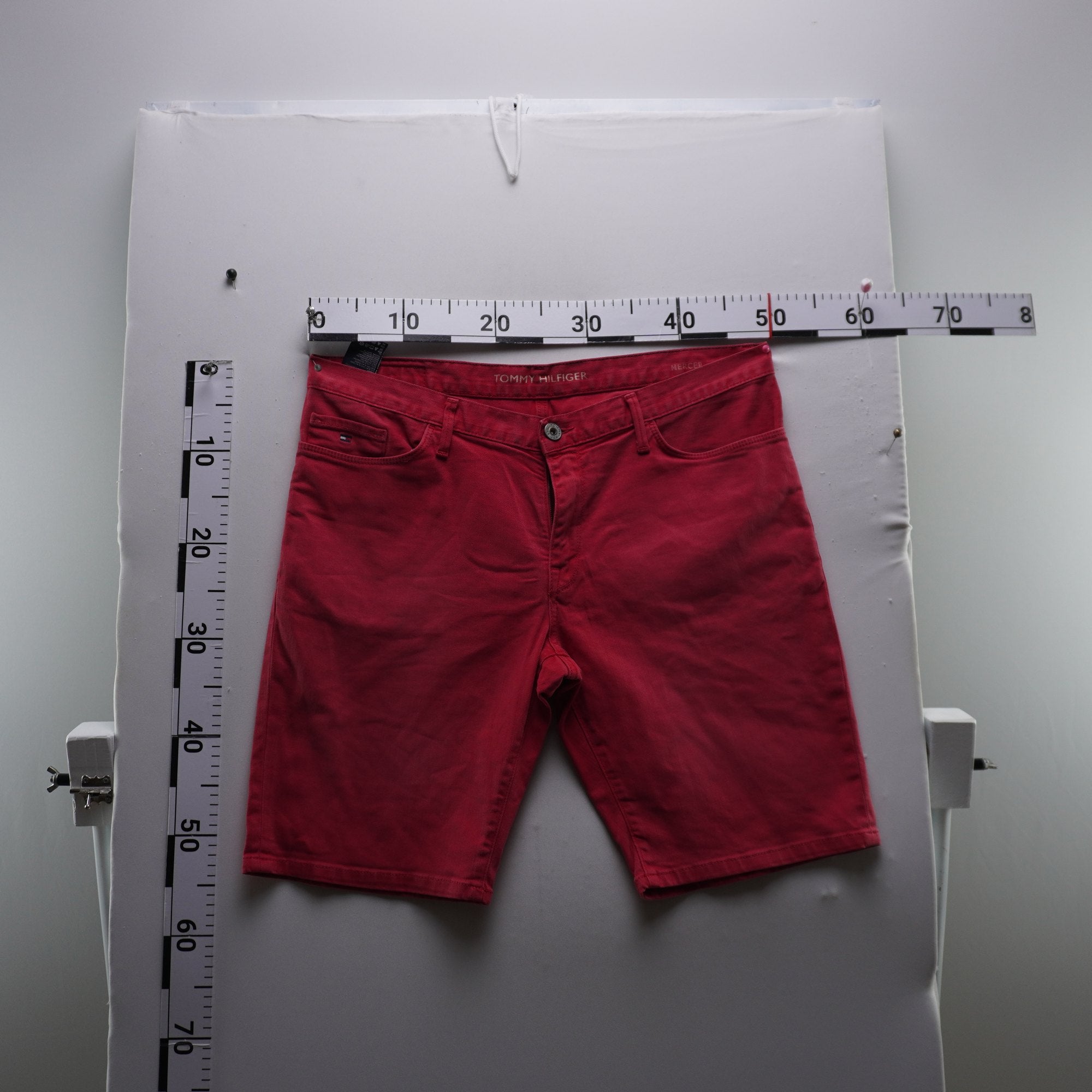 Pantalones Cortos Vaqueros Tommy Hilfiger para Hombre Usados - Rojos, L