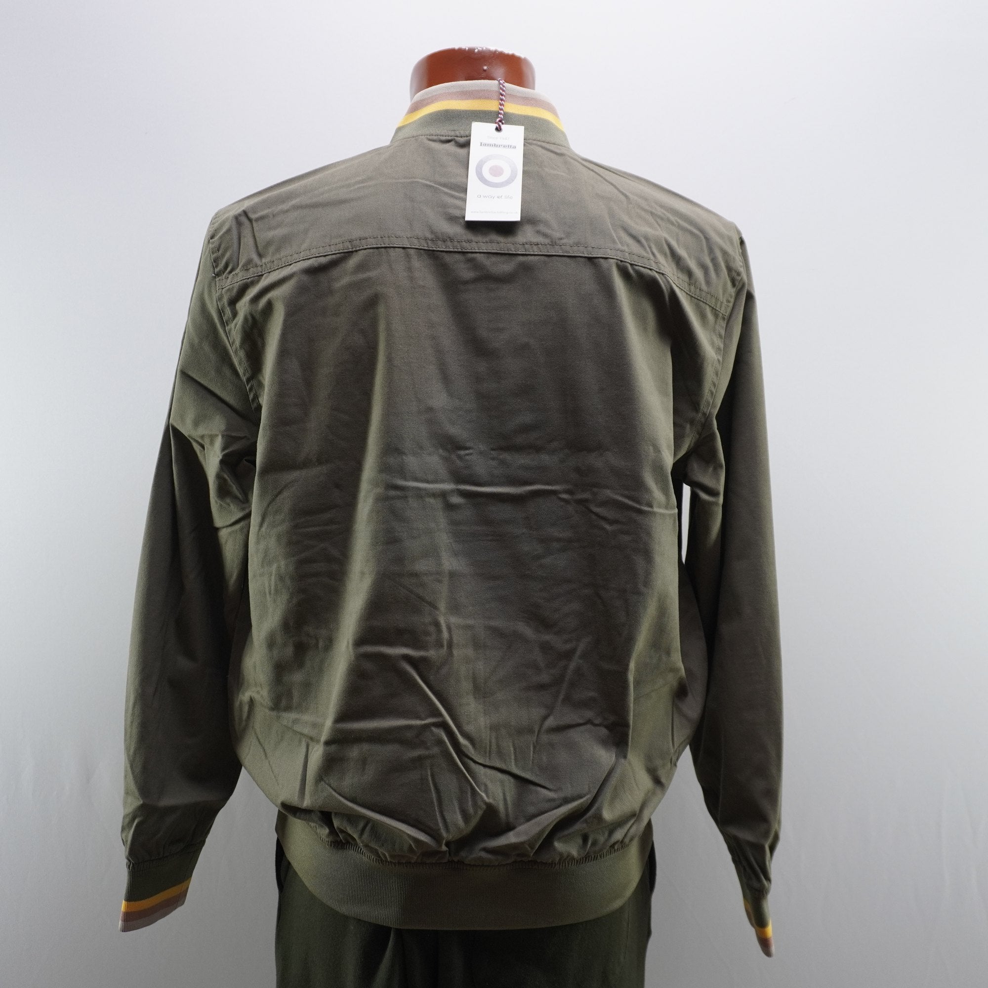 Chaqueta Bomber Lambretta para Hombre Usada - Beige, XL