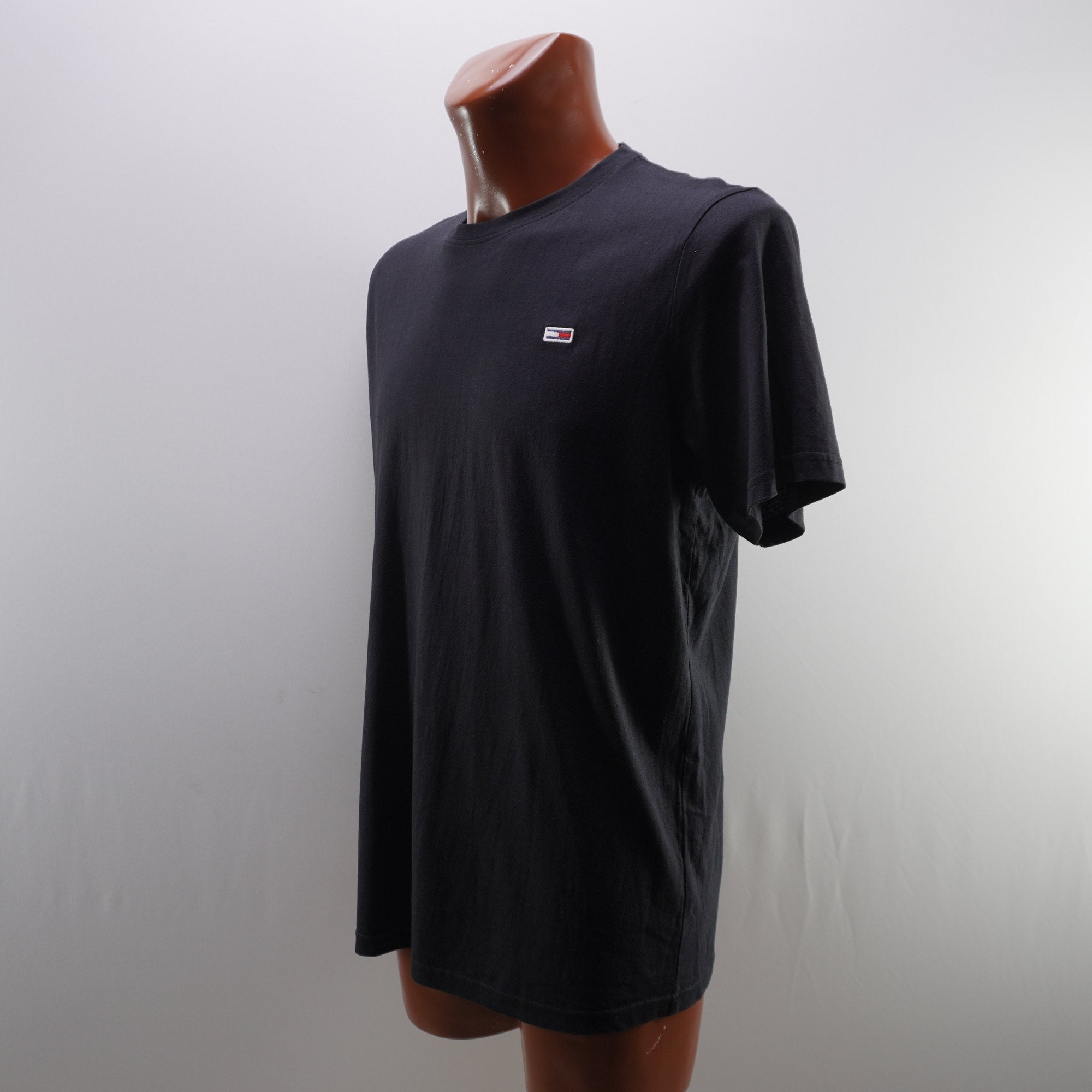 Camiseta de Manga Corta Tommy Hilfiger para Hombre Usada - Negra, XXL