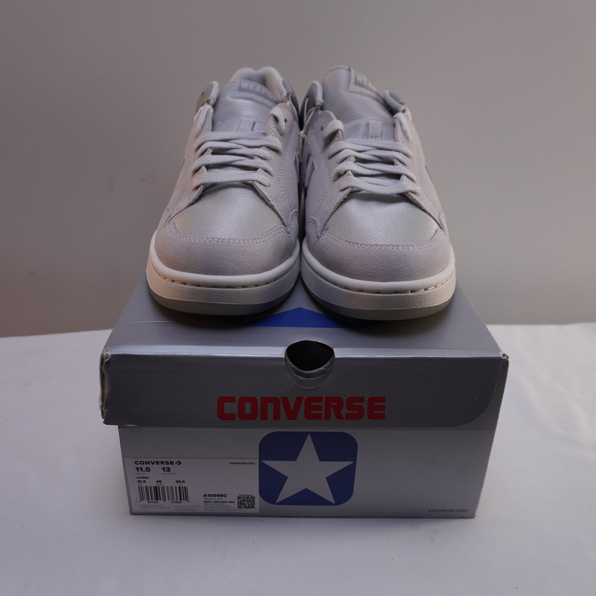 Zapatillas Converse para Hombre Usadas - Gris, Talla 46