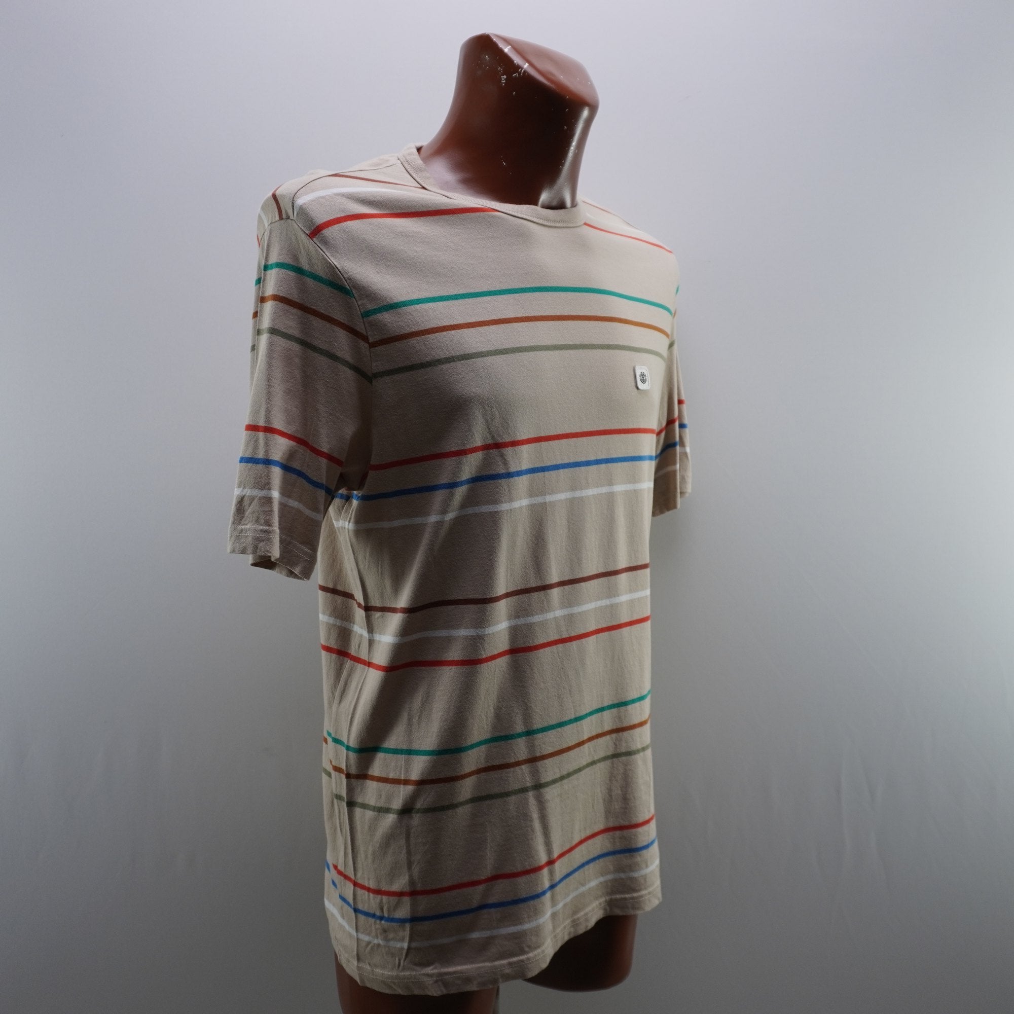 Camiseta de Manga Corta Multicolor para Hombre - Talla L, Usada en Muy Buen Estado
