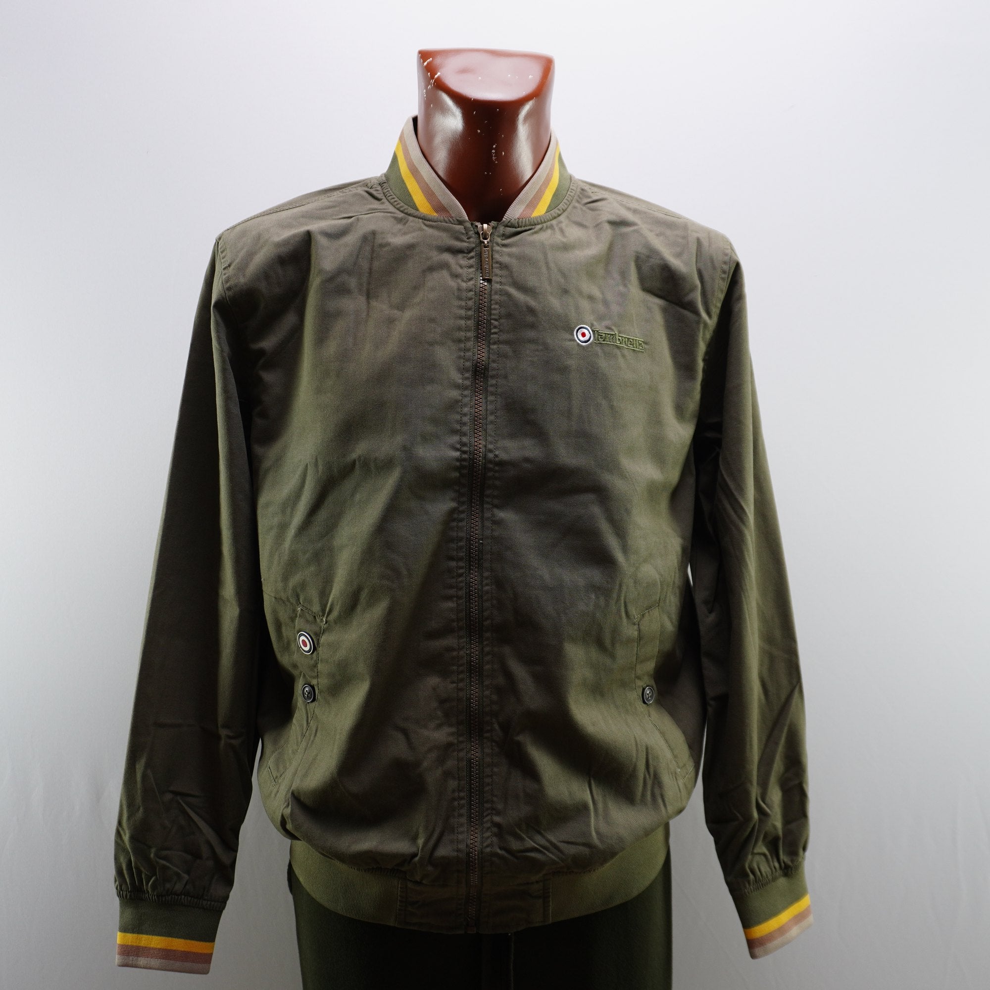 Chaqueta Bomber Lambretta para Hombre Usada - Beige, XL