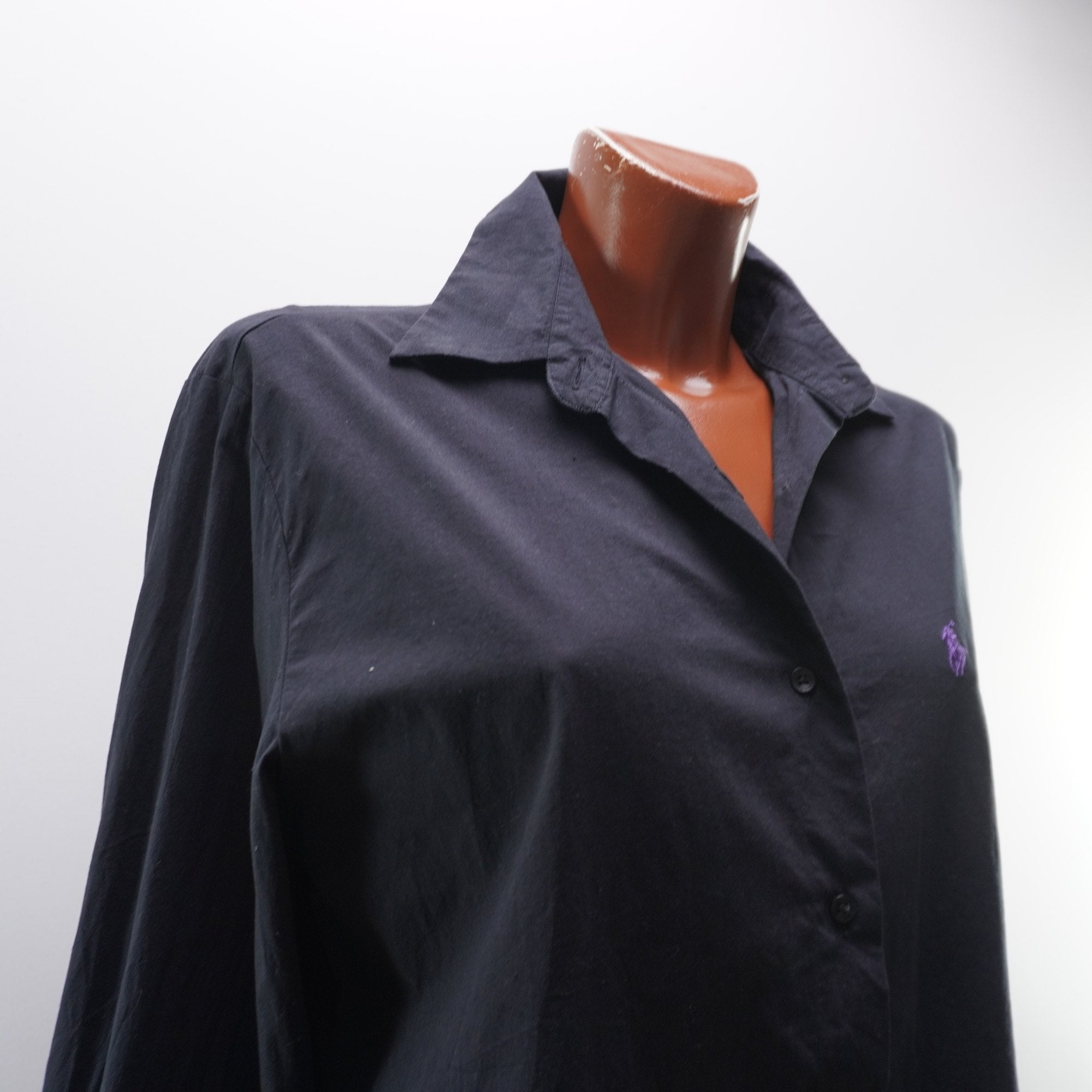Camisa de Vestir Ralph Lauren para Mujer Usada - Negra, XXXL