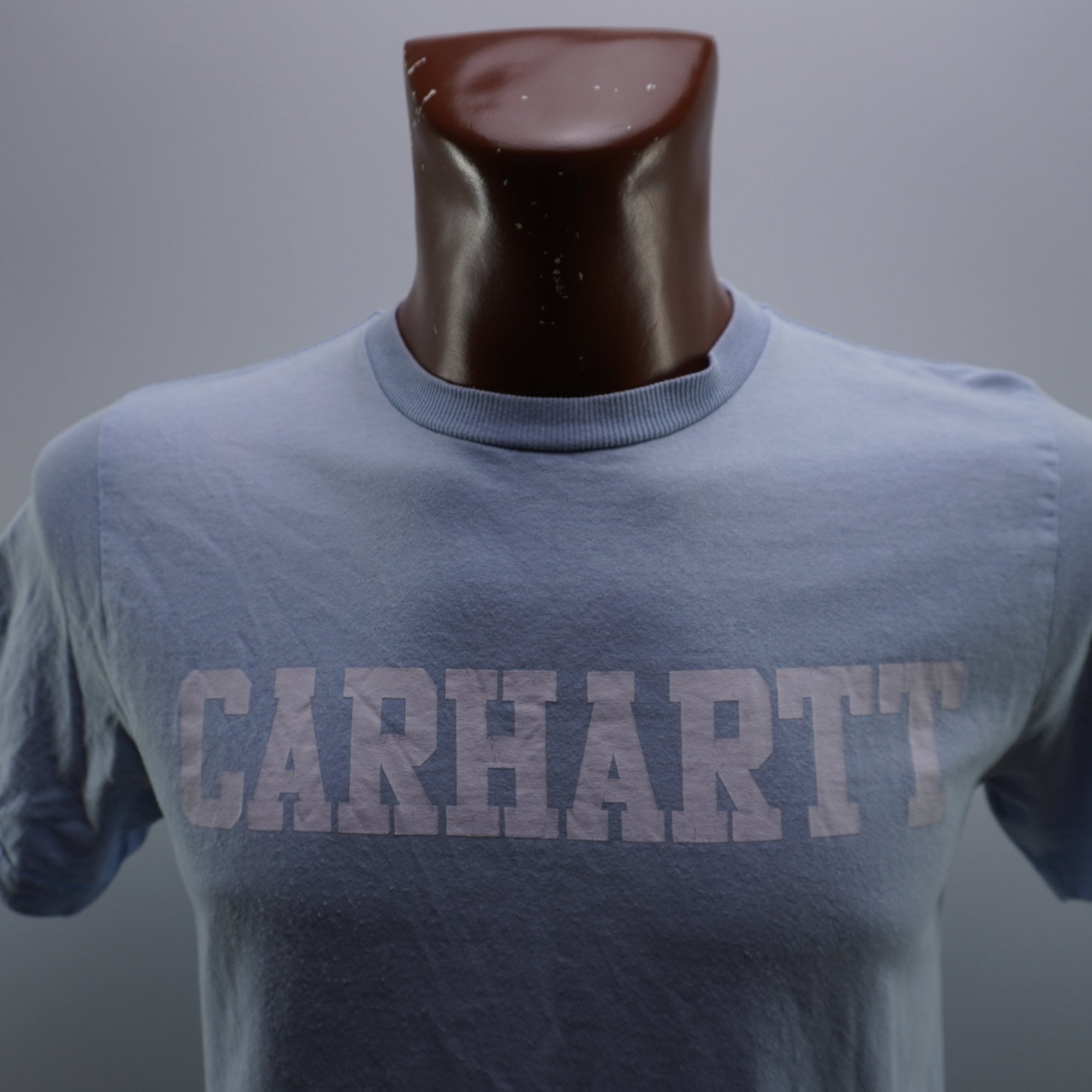 Camiseta de Manga Corta Carhartt para Hombre - Azul, S (Usada en Muy Buen Estado)