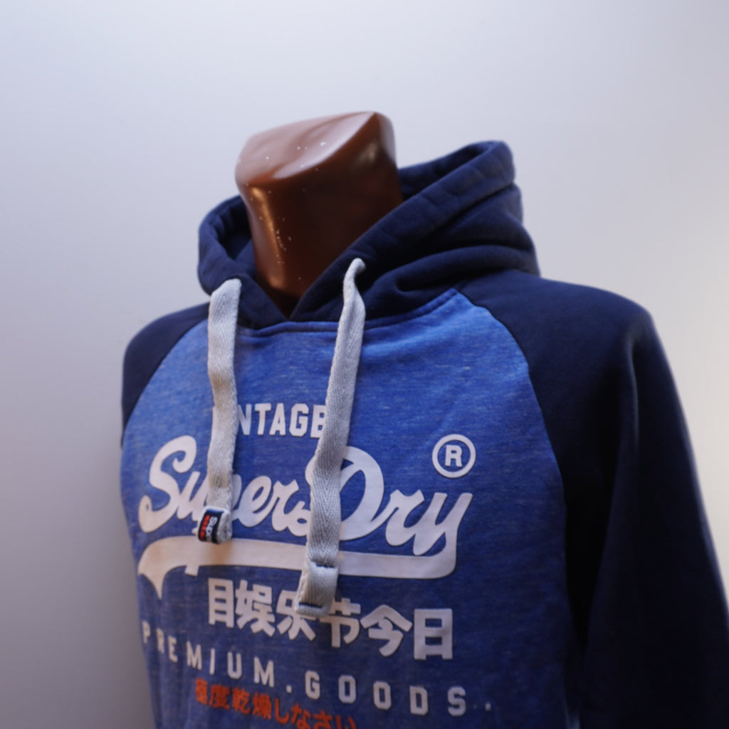 Sudadera con Capucha Superdry para Hombre Usada - Azul, L