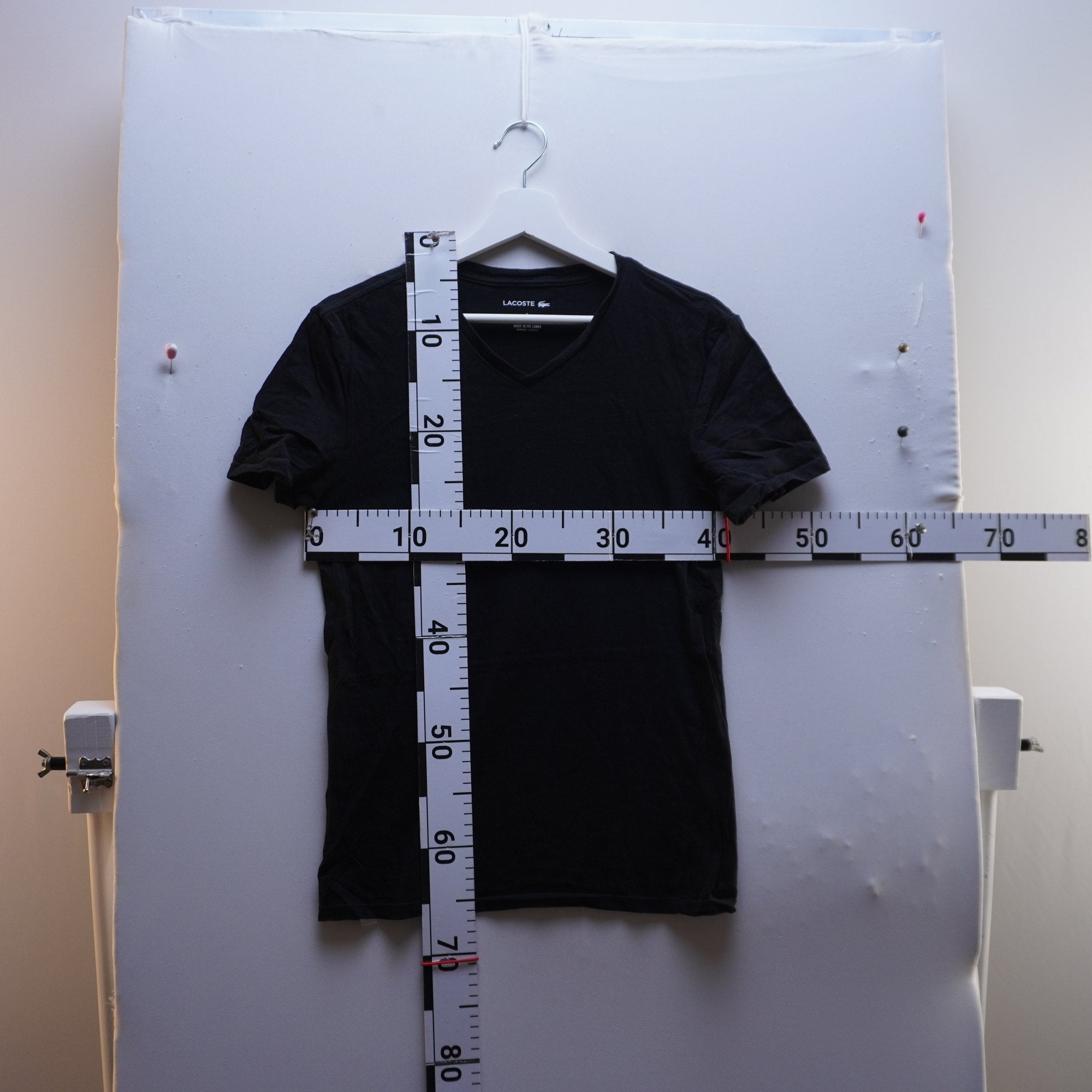 Camiseta Lacoste para Mujer Usada - Negra, S