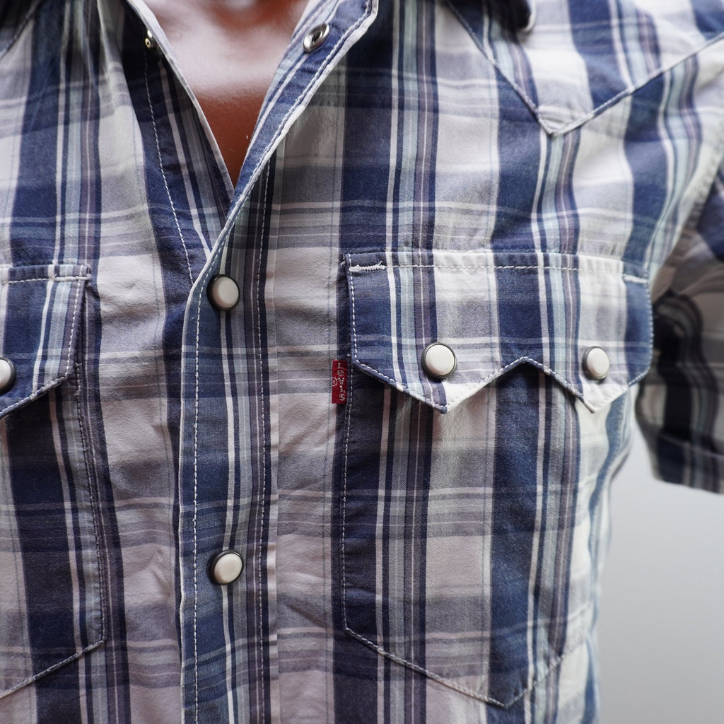 Camisa Levi's para Hombre Usada - Azul Marino, L