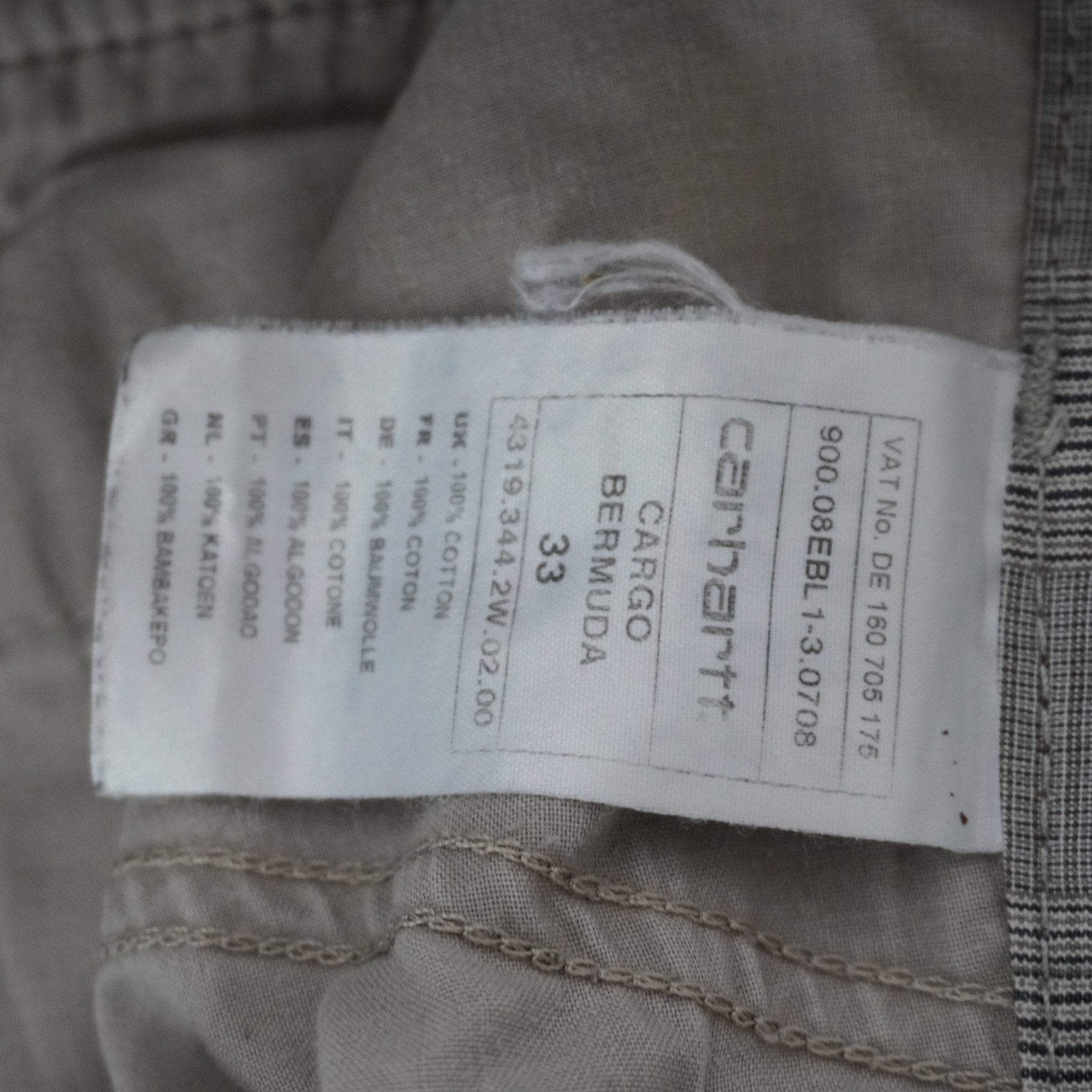 Pantalones Cortos Cargo Carhartt para Hombre Usados - Beige, L