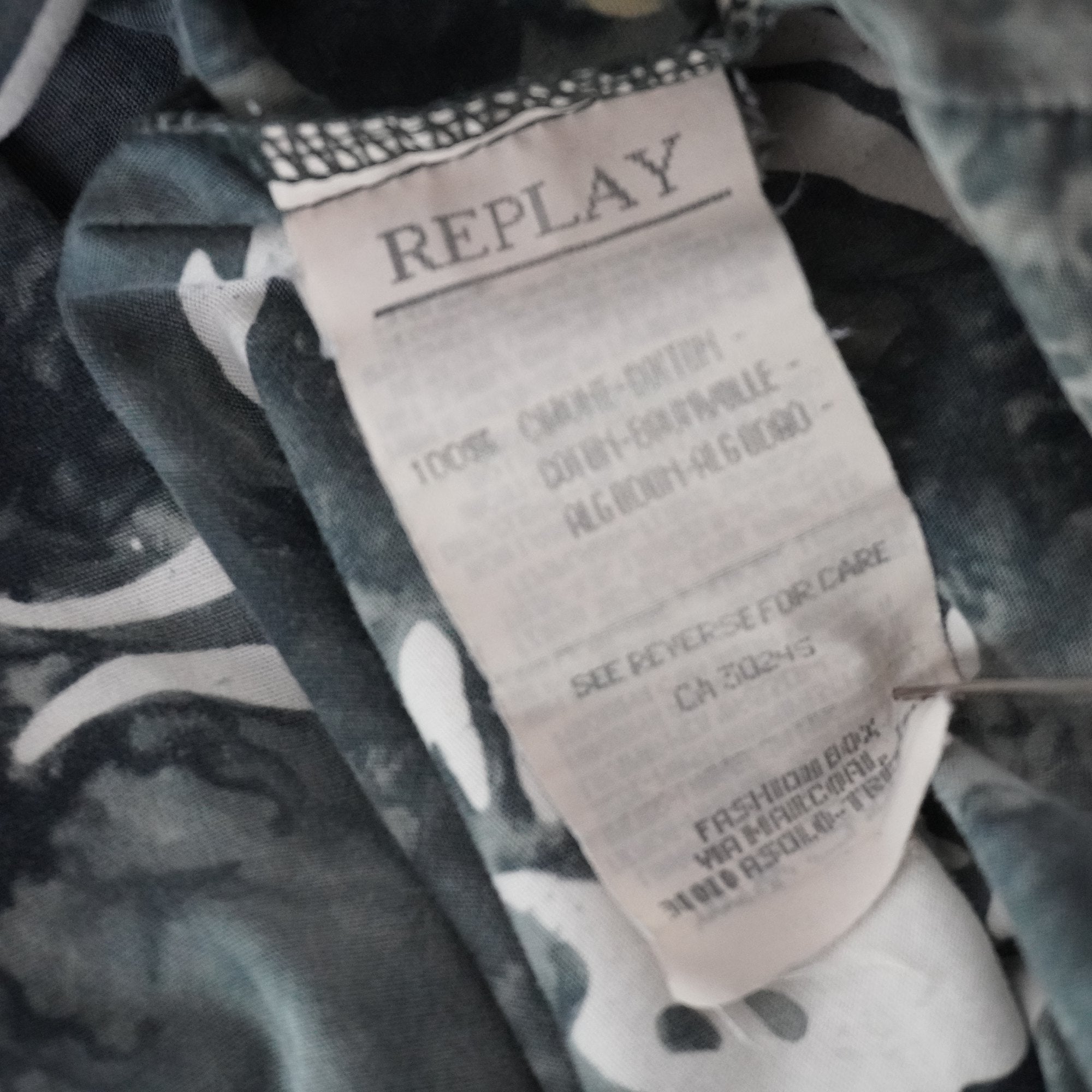 Camisa Replay para Hombre Usada - Gris, XL