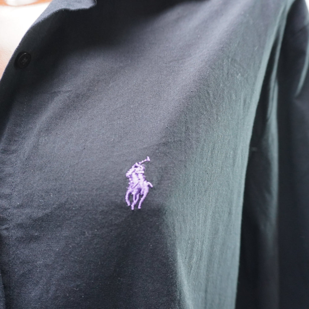 Camisa de Vestir Ralph Lauren para Mujer Usada - Negra, XXXL