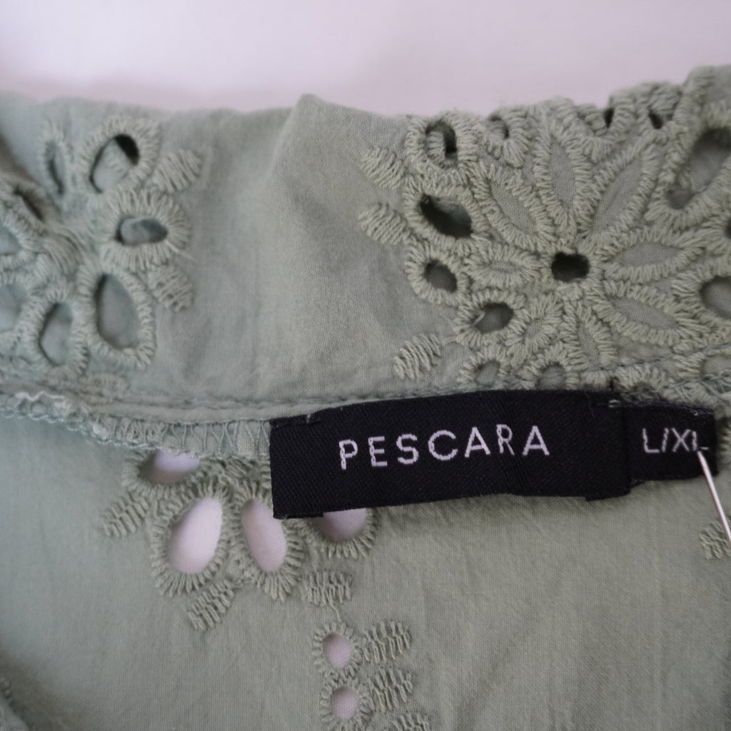 Camisa de Vestir Pescara para Mujer Verde - XL, Usada en Muy Buen Estado