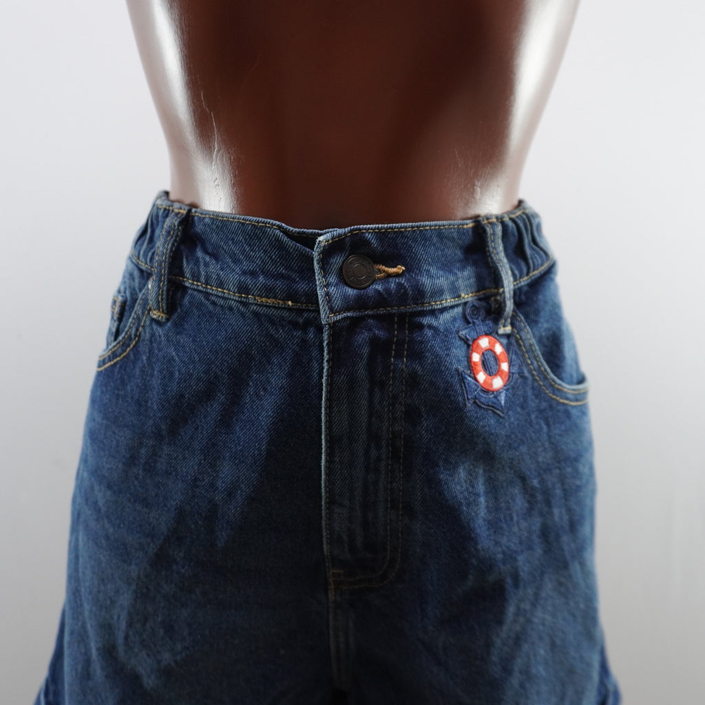 Pantalones Cortos Vaqueros Inside para Mujer Usados - Azul, XL