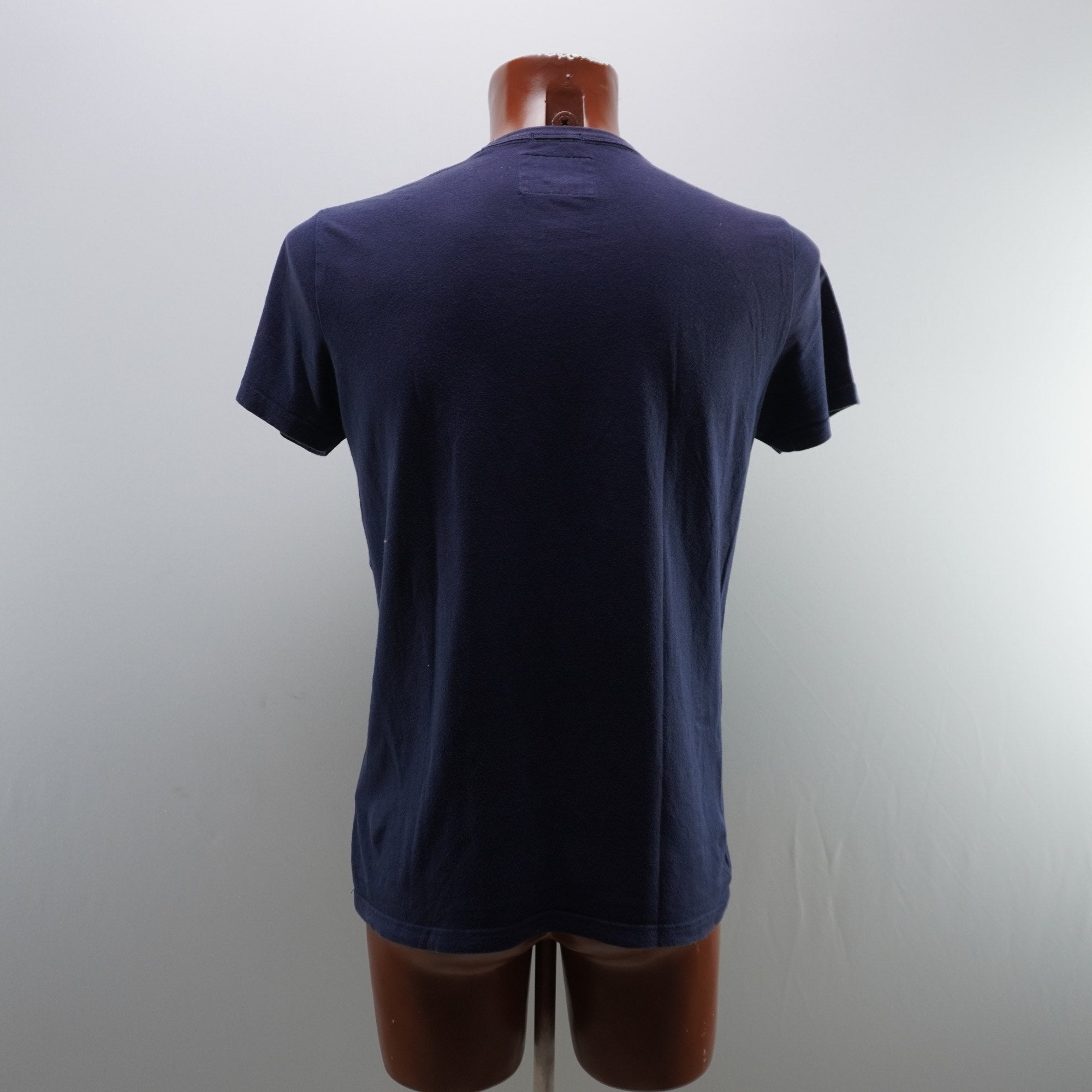Camiseta de Manga Corta Hollister para Hombre Usada - Azul Marino, S