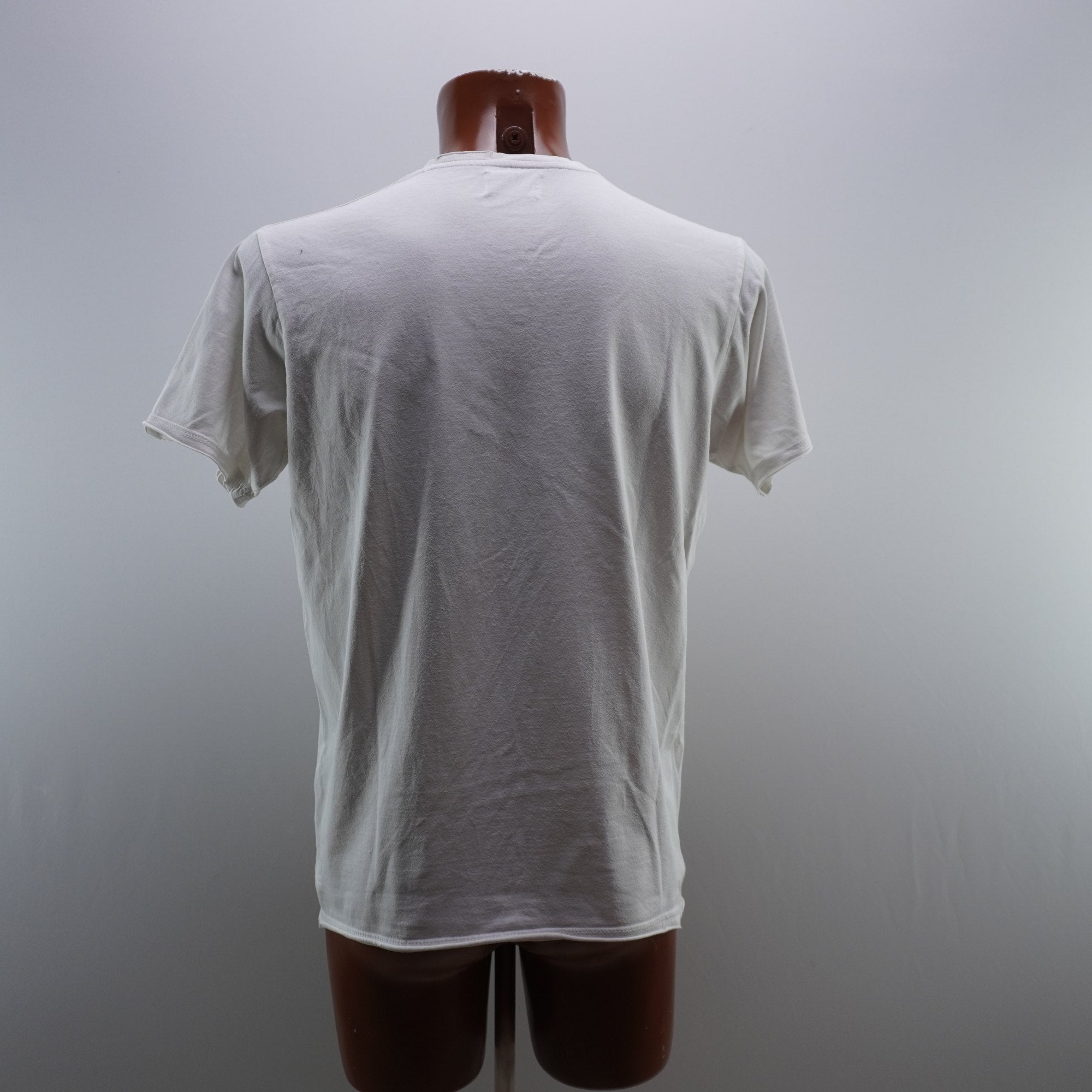 Camiseta Springfield para Hombre Usada - Blanca, Pequeño (S)